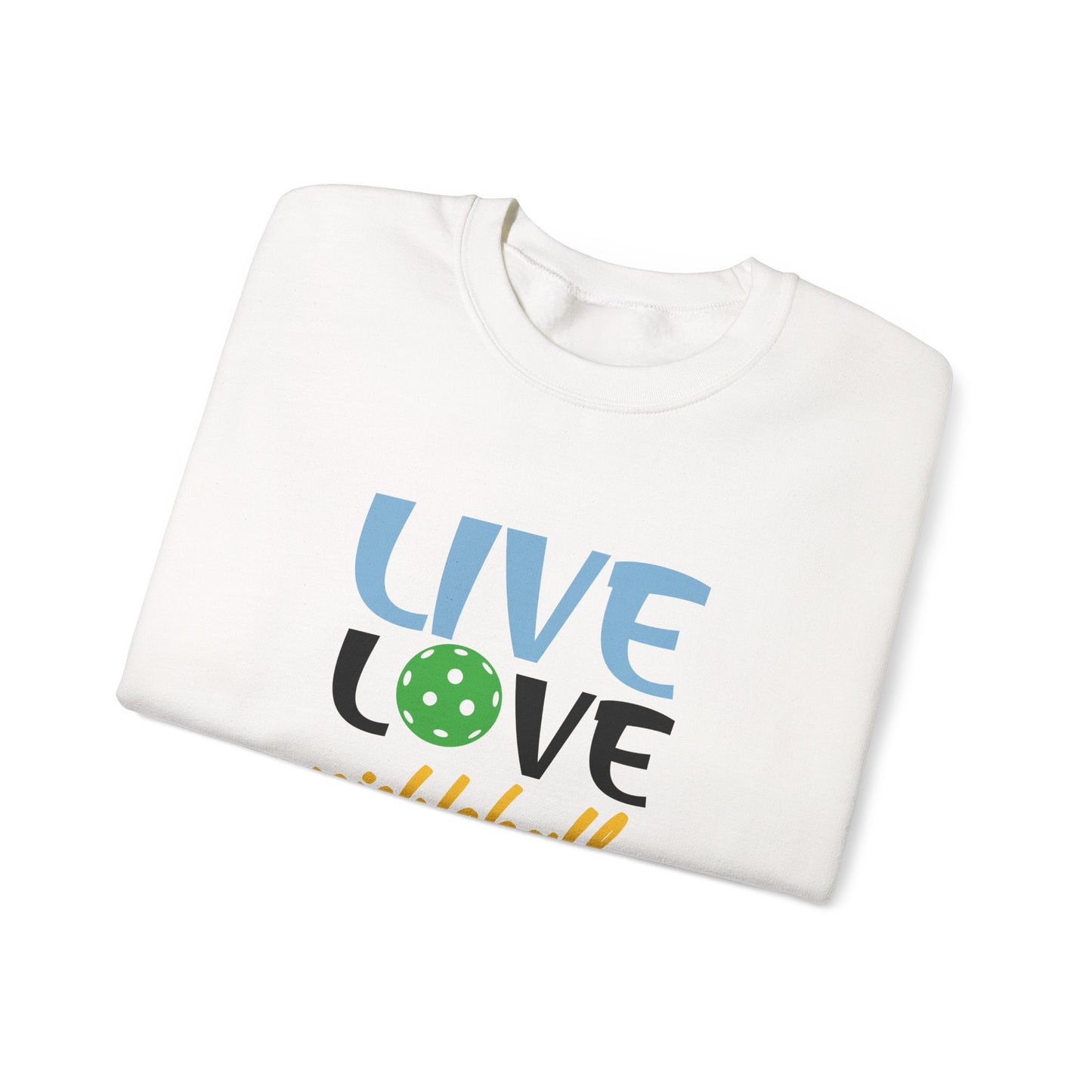 Women's Playful Pickleball Sweatshirt - Live Love Pickleball
