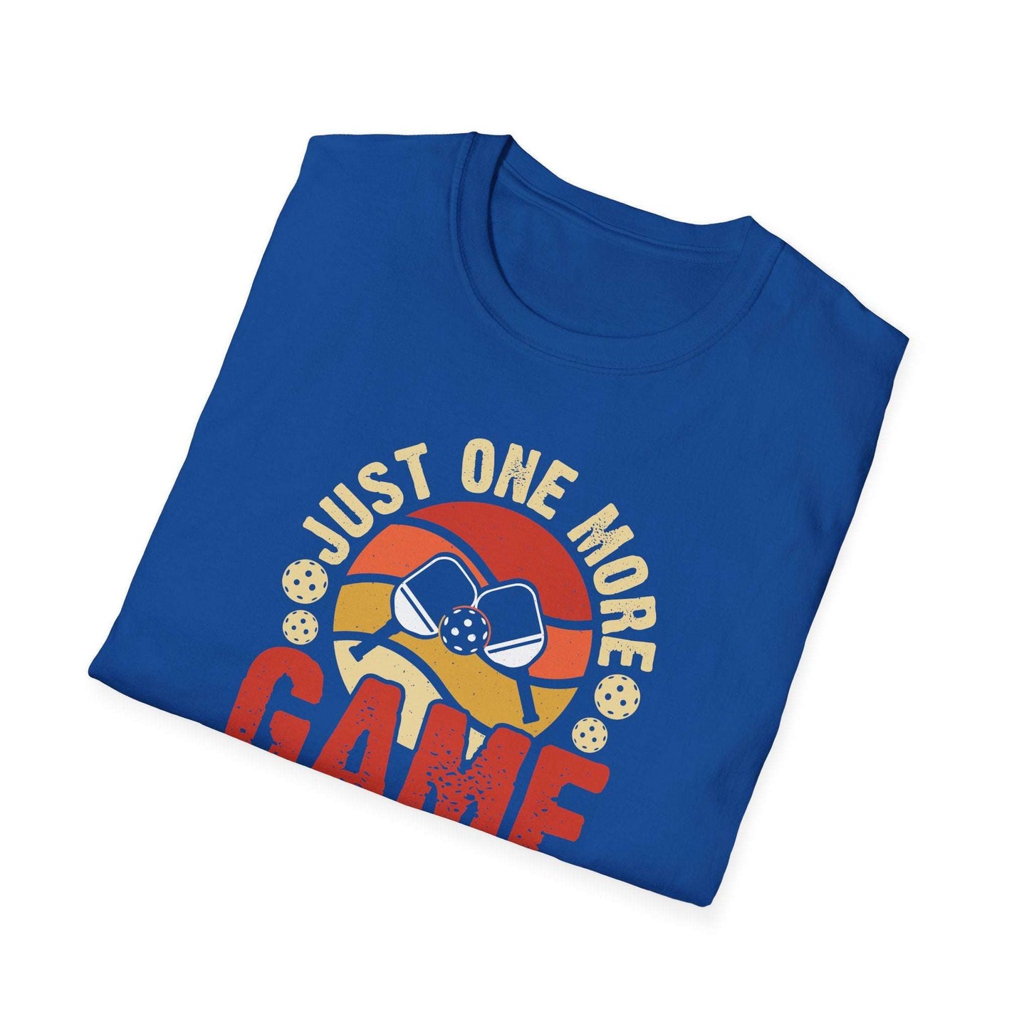 Men's Stylish Pickleball T-shirt - Just One More Game I Promise