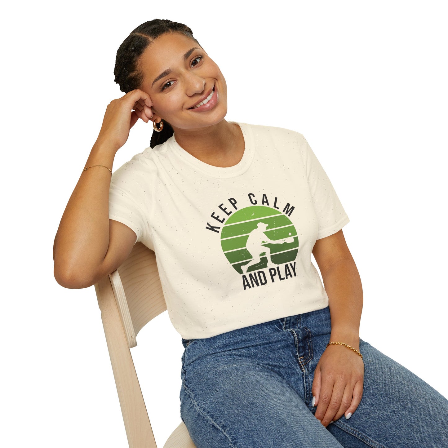 Women's Playful Pickleball T-shirt - Keep Calm and Play