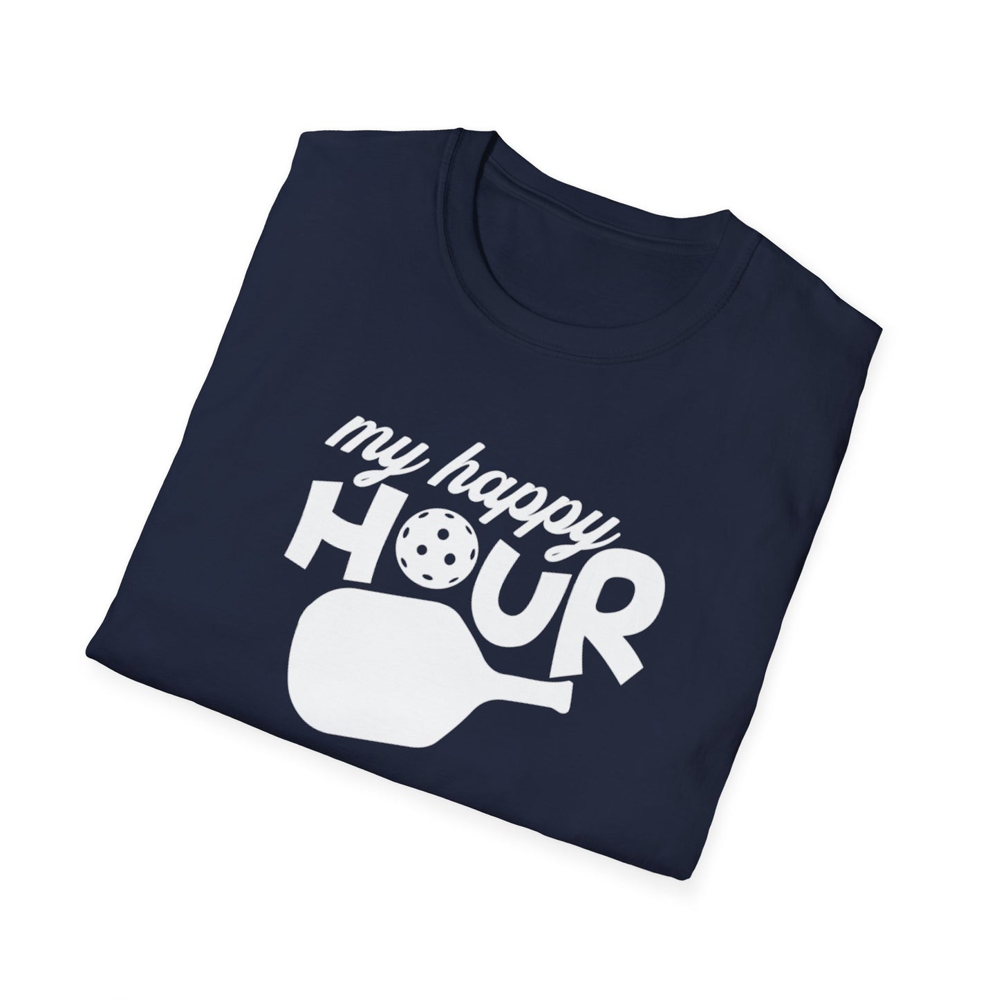 Men's Soft Pickleball T-shirt - My Happy Hour