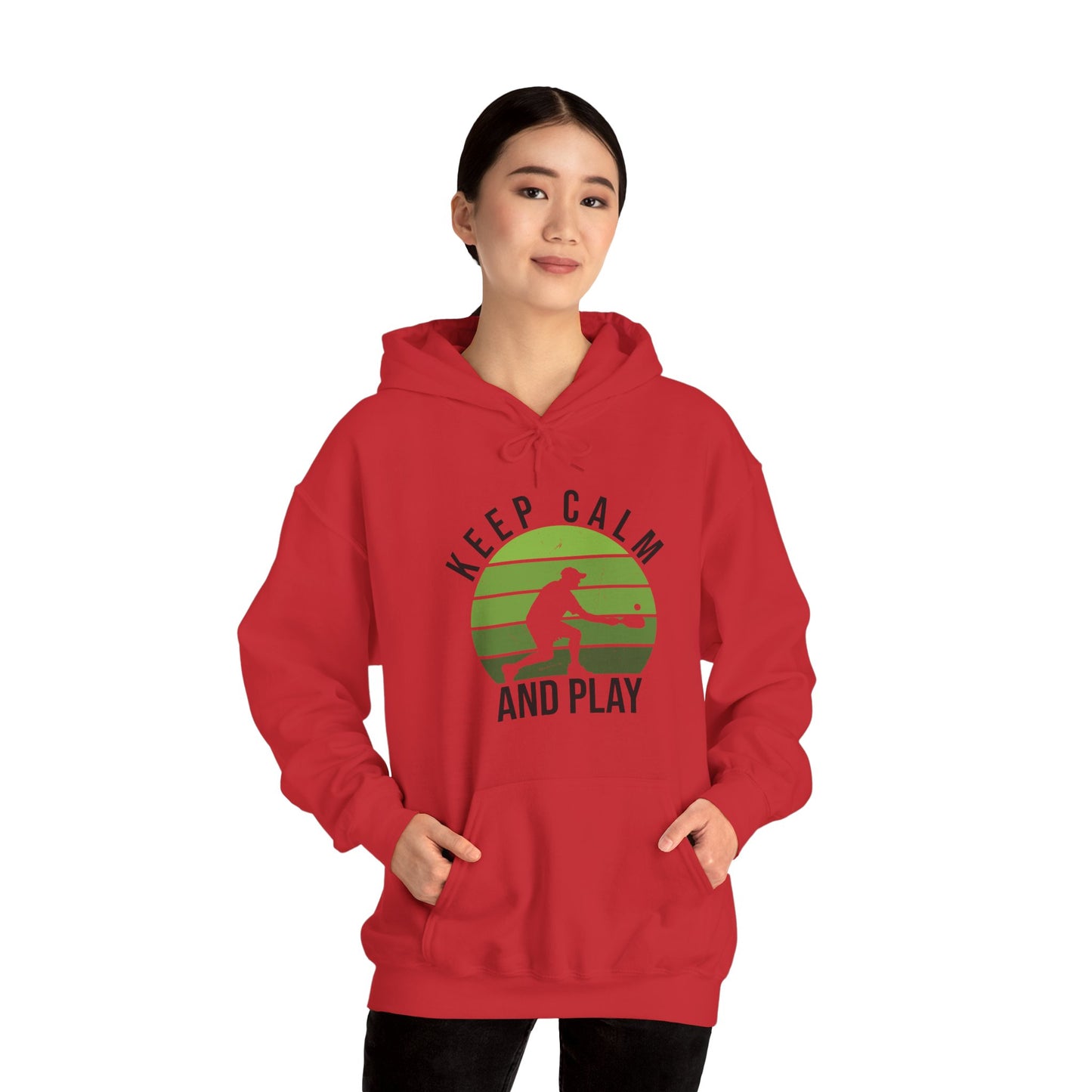 Women's Durable Pickleball Hoodie - Keep Calm and Play