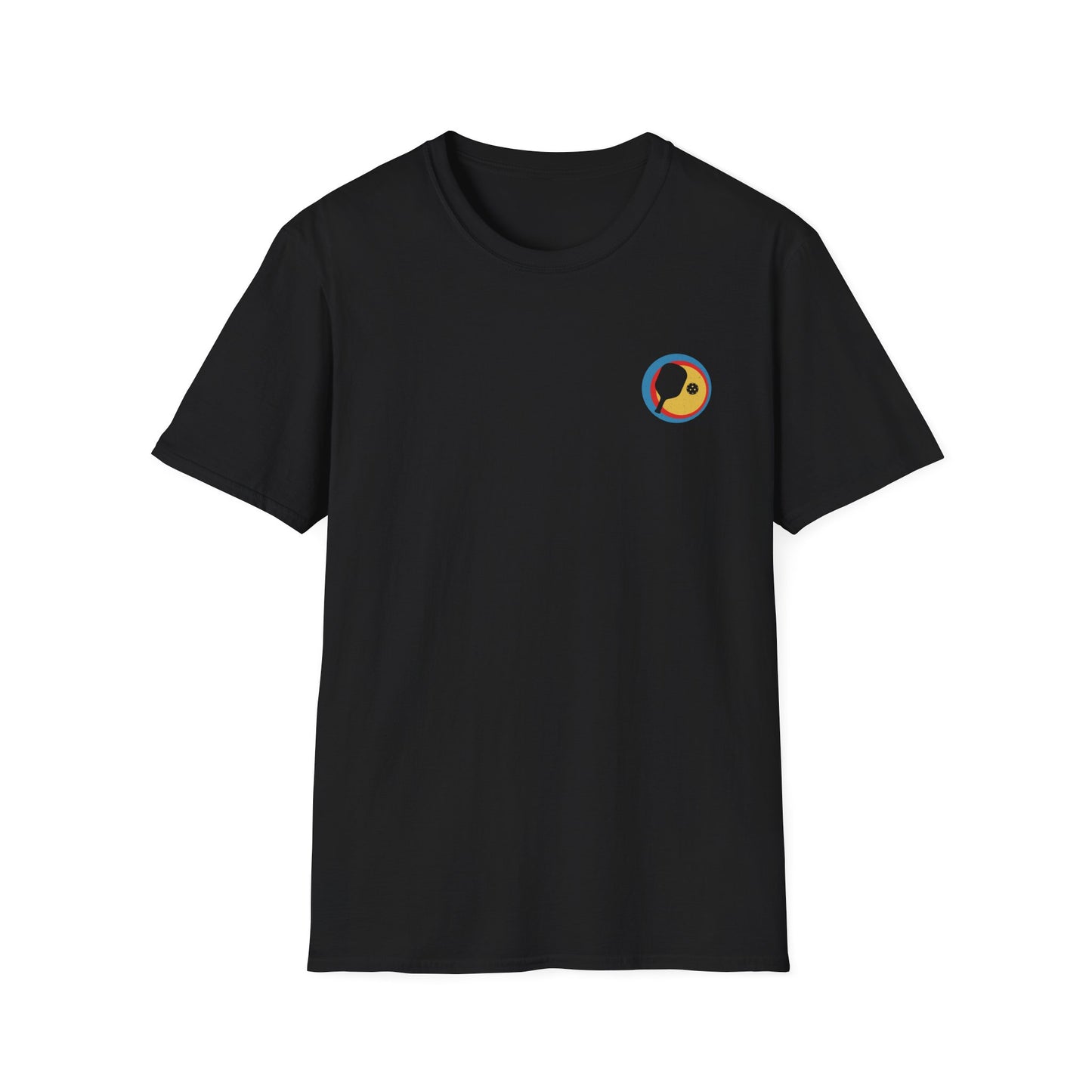 Men's Funny Pickleball T-shirt - Never Underestimate an Old Man Black