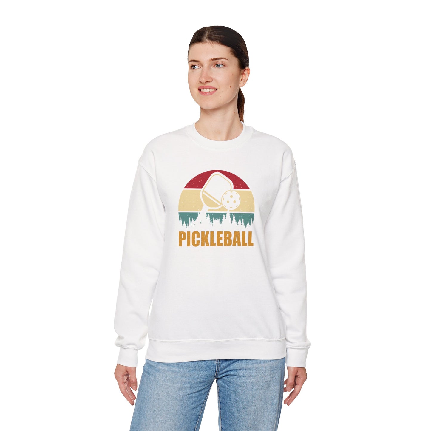 Women's Comfy Pickleball Sweatshirt - Pickleball Retro