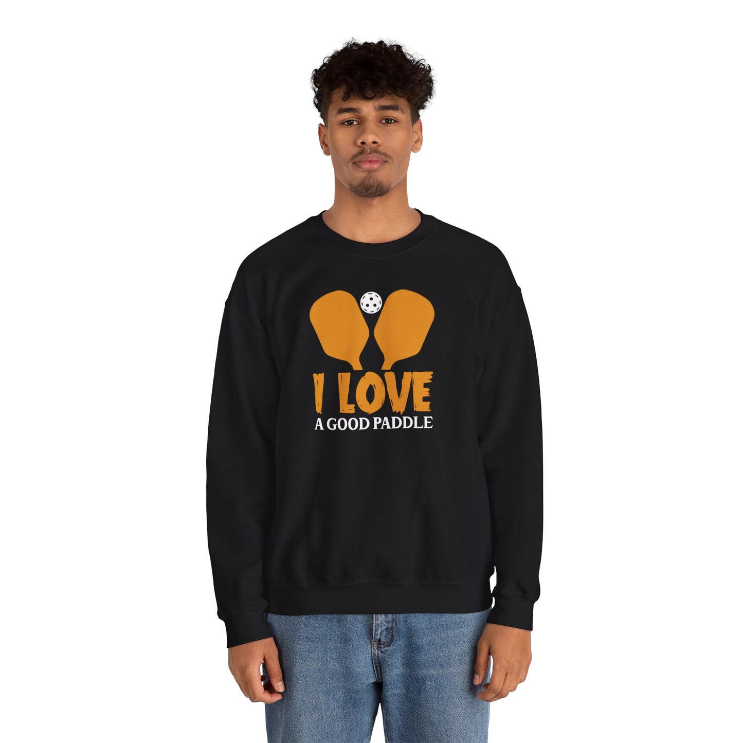 Men's Funny Pickleball Sweatshirt - I Love a Good Paddle