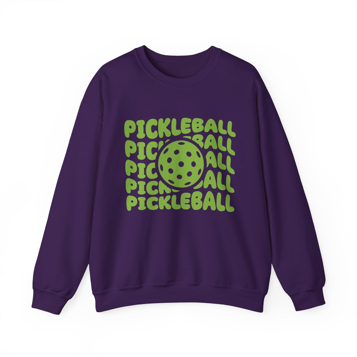 Men's Fun Pickleball Sweatshirt - Pickleball Pop Purple