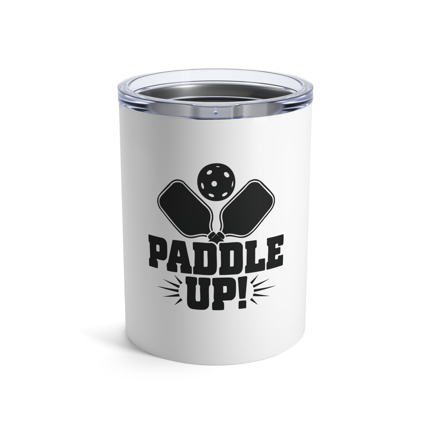 Pickleball Unique Tumbler - Paddle Up White
