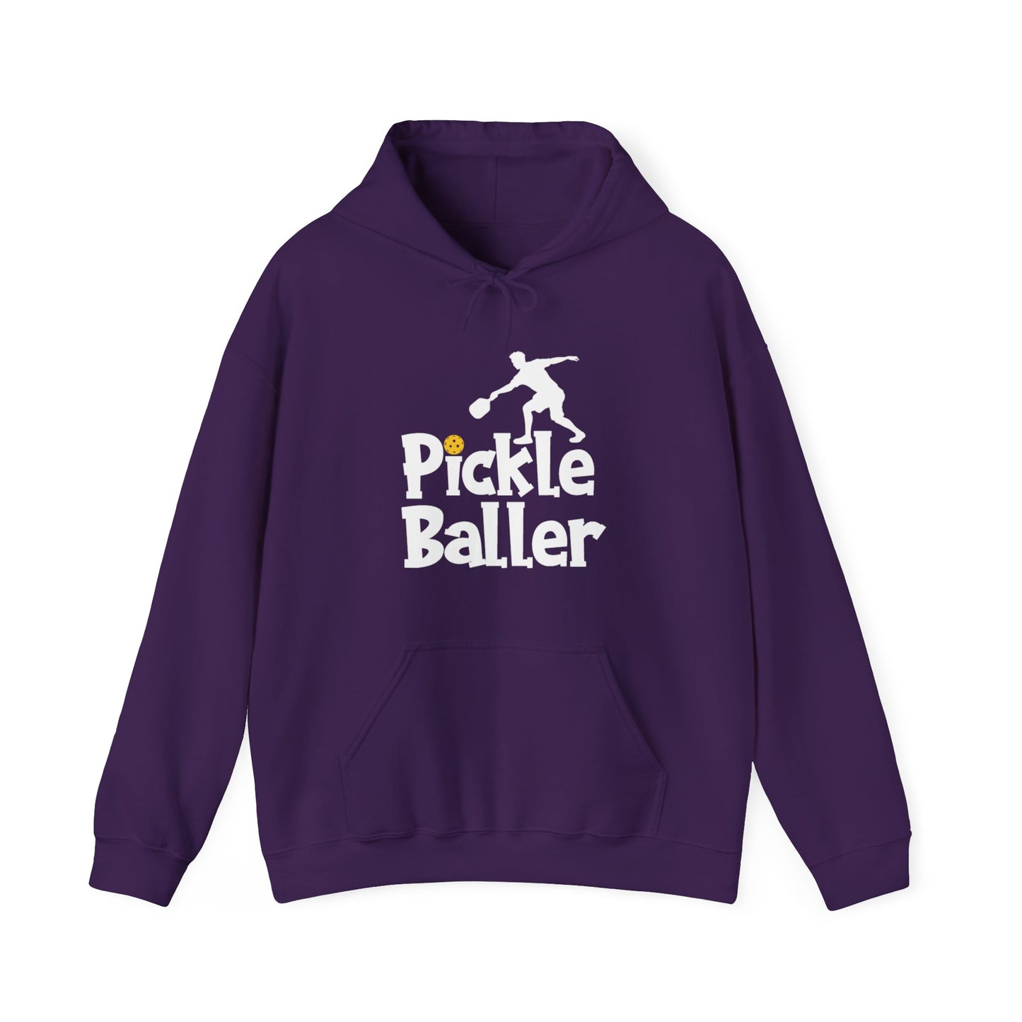 Men's Cool Pickleball Hoodie - Pickle Baller Purple