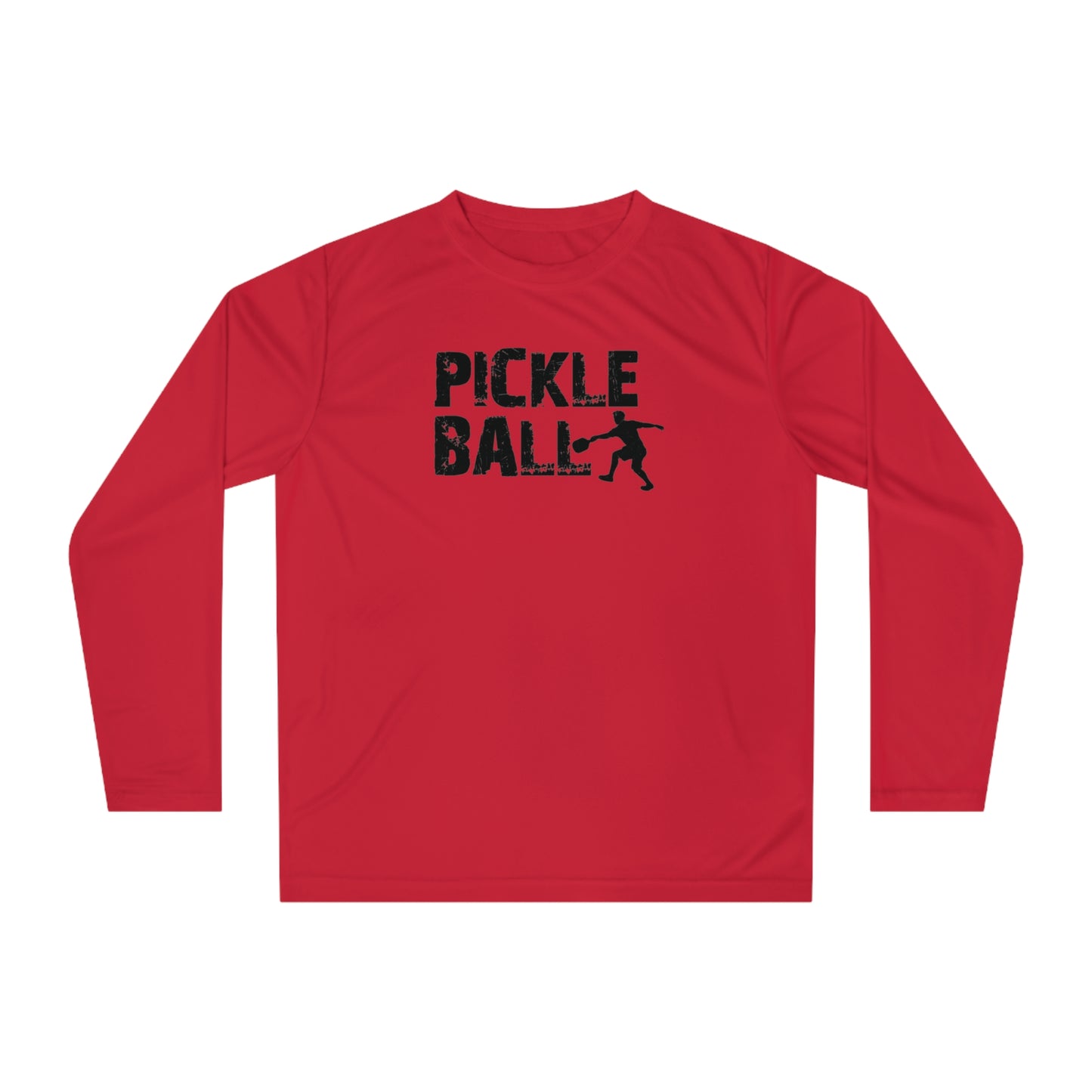 Men's Funny Pickleball Long Sleeves Top - Pickleball Player Red