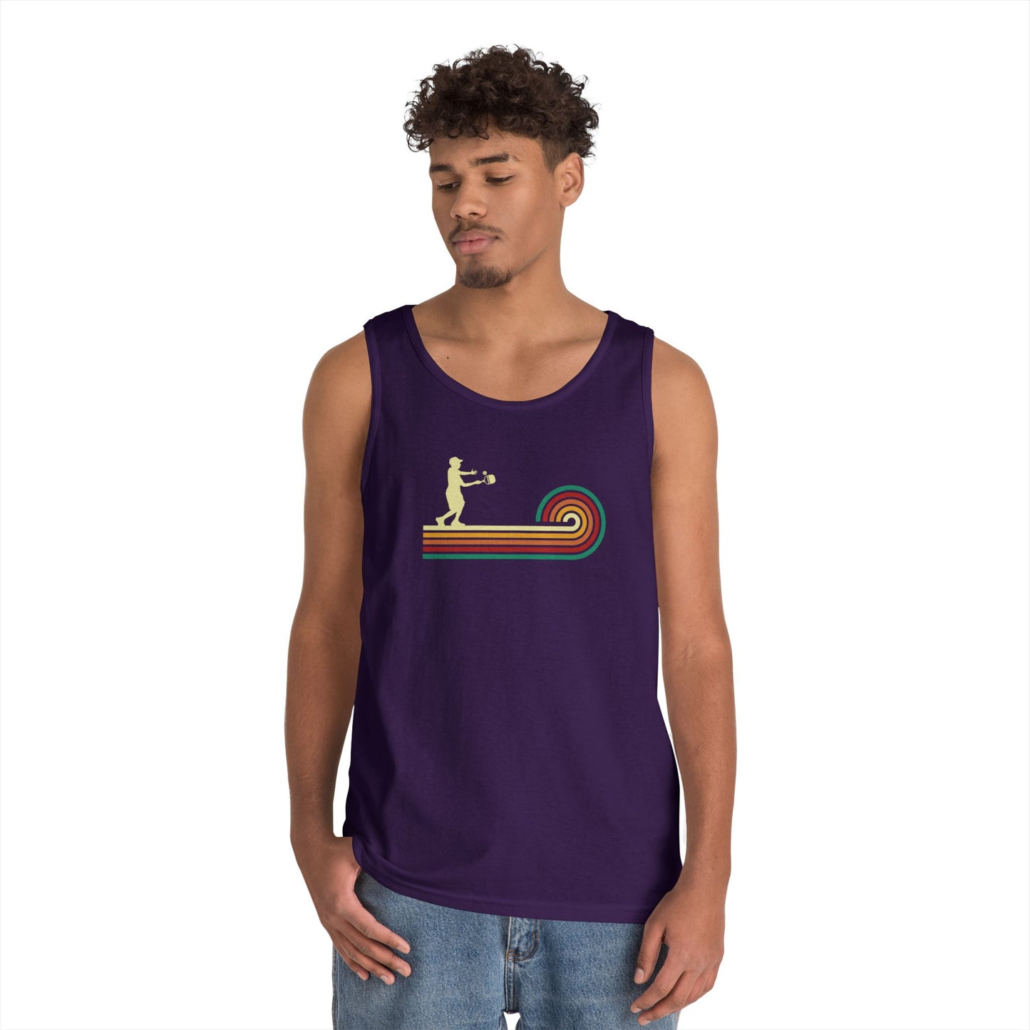 Men's Unique Pickleball Tank Top - Pickleball Retro