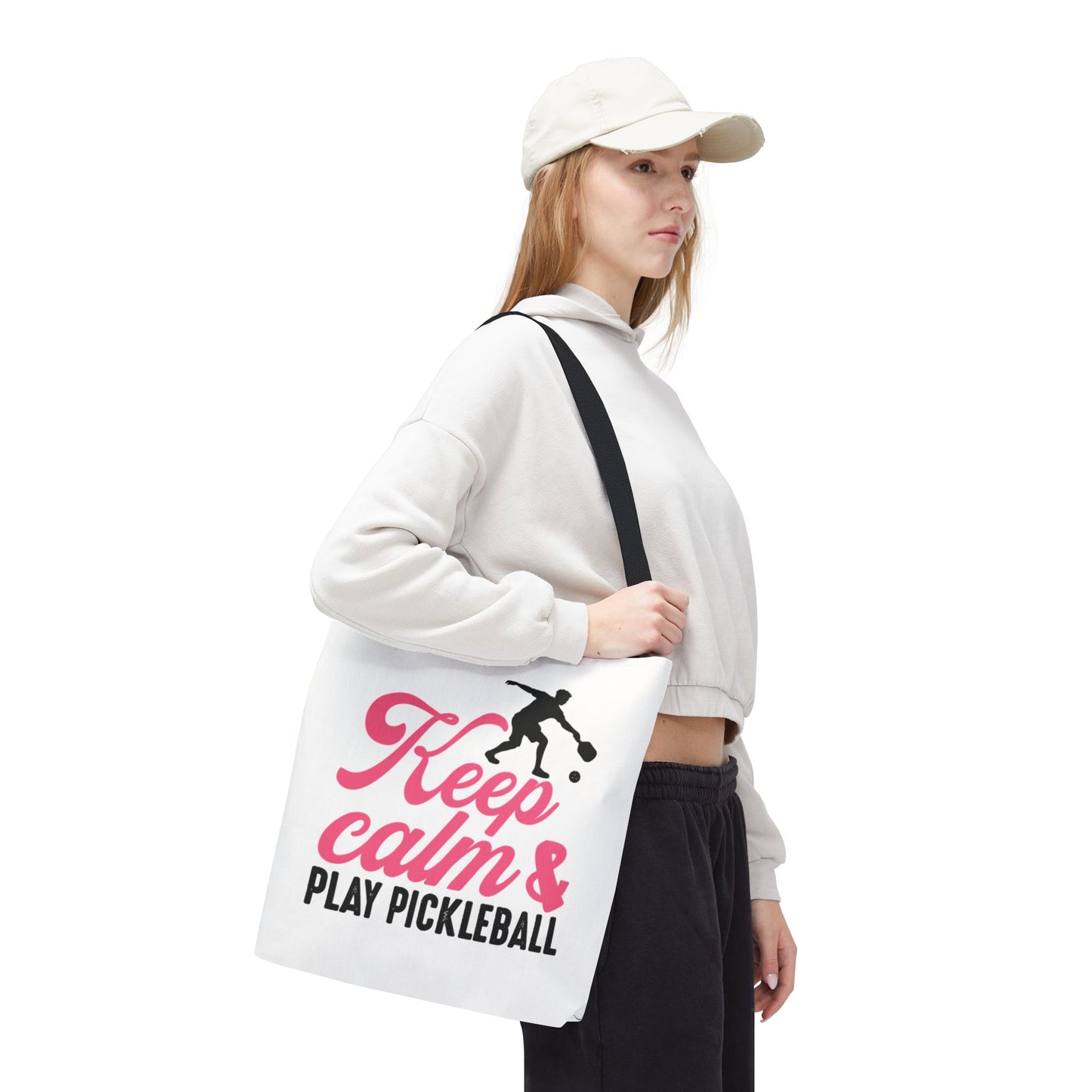Pickleball Stylish Tote Bag - Keep Calm & Play Pickleball