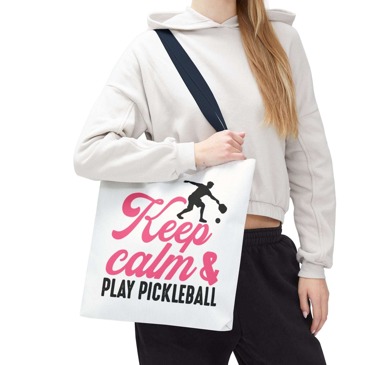Pickleball Stylish Tote Bag - Keep Calm & Play Pickleball