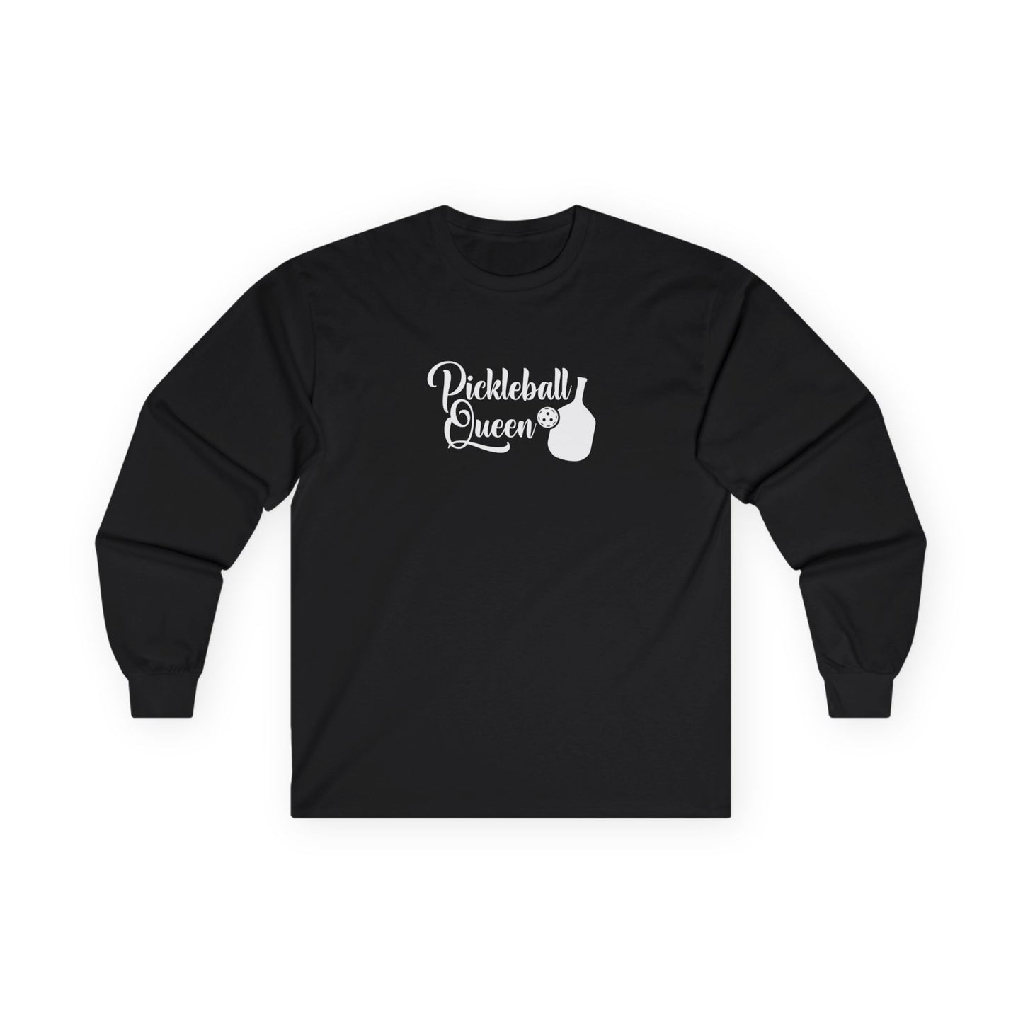 Women's Lightweight Pickleball Long Sleeves top - Pickleball Queen Black