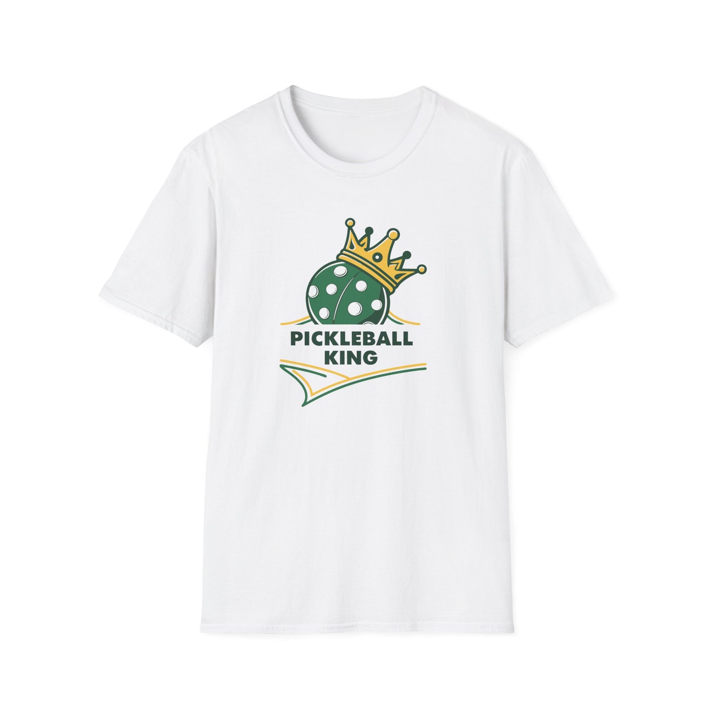 Men's Soft Pickleball T-shirt - Pickleball King White