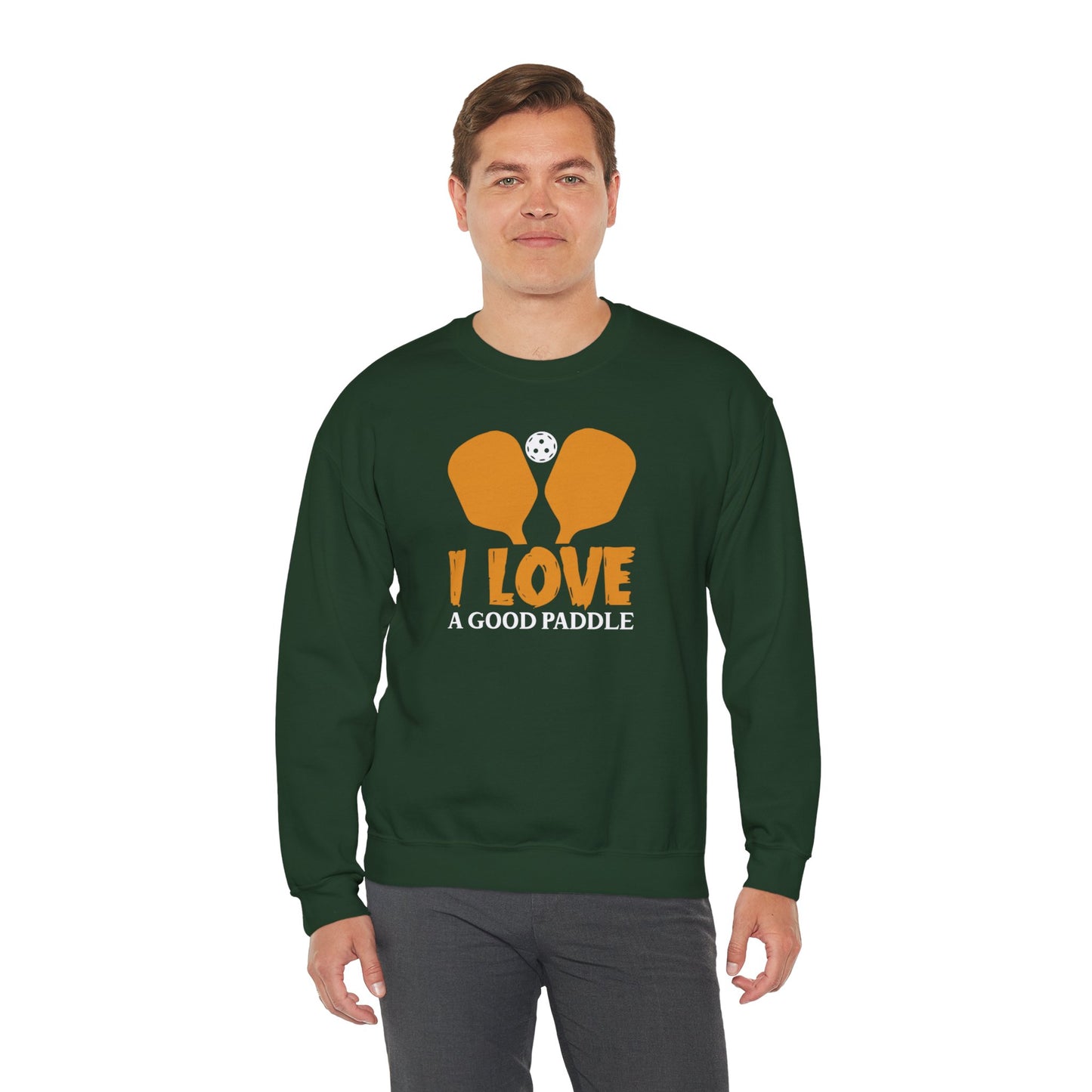 Men's Funny Pickleball Sweatshirt - I Love a Good Paddle