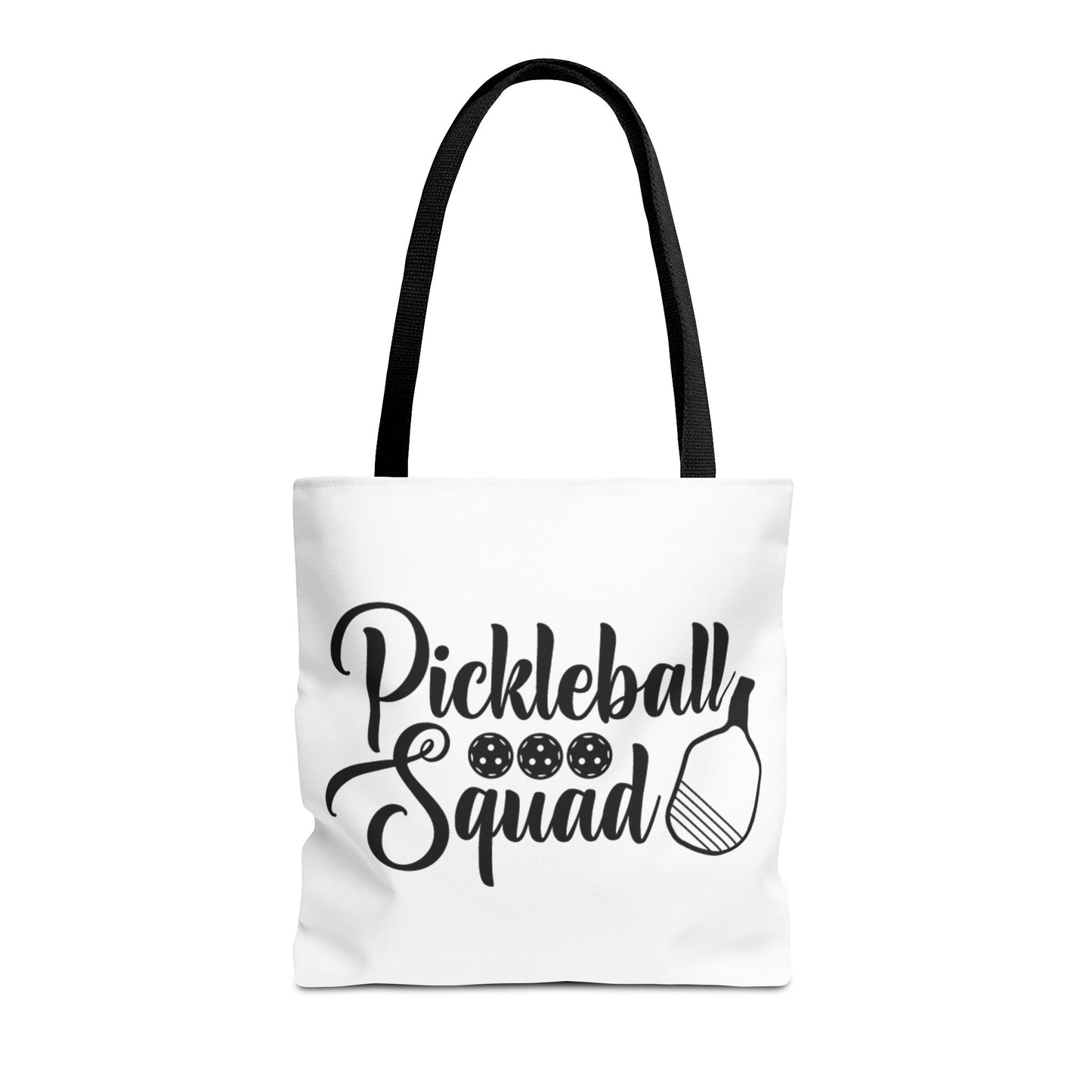 Pickleball Durable Tote Bag - Pickleball squad Black