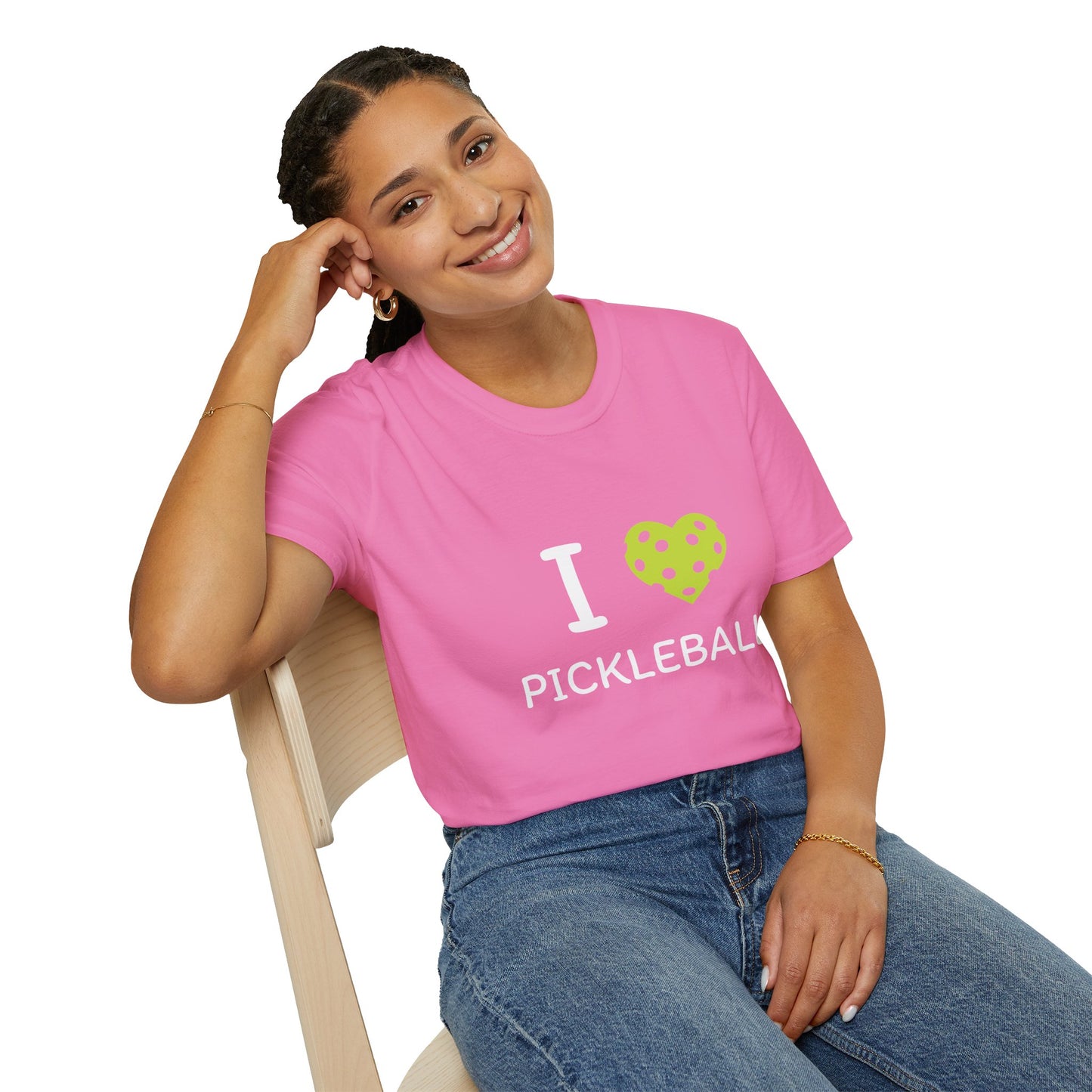 Women's Funny Pickleball T-Shirt - Heart