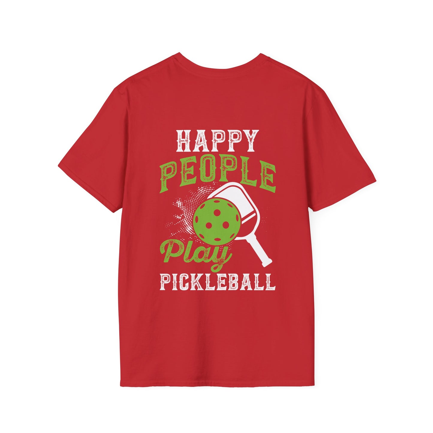 Men's Unique Pickleball T-shirt - Happy People Play Pickleball