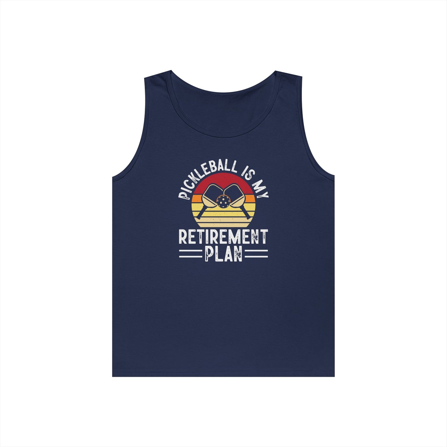 Women's Unique Pickleball Tank Top - Pickleball Is My Retirement Plan Navy