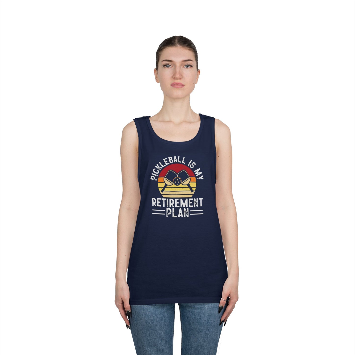 Women's Unique Pickleball Tank Top - Pickleball Is My Retirement Plan