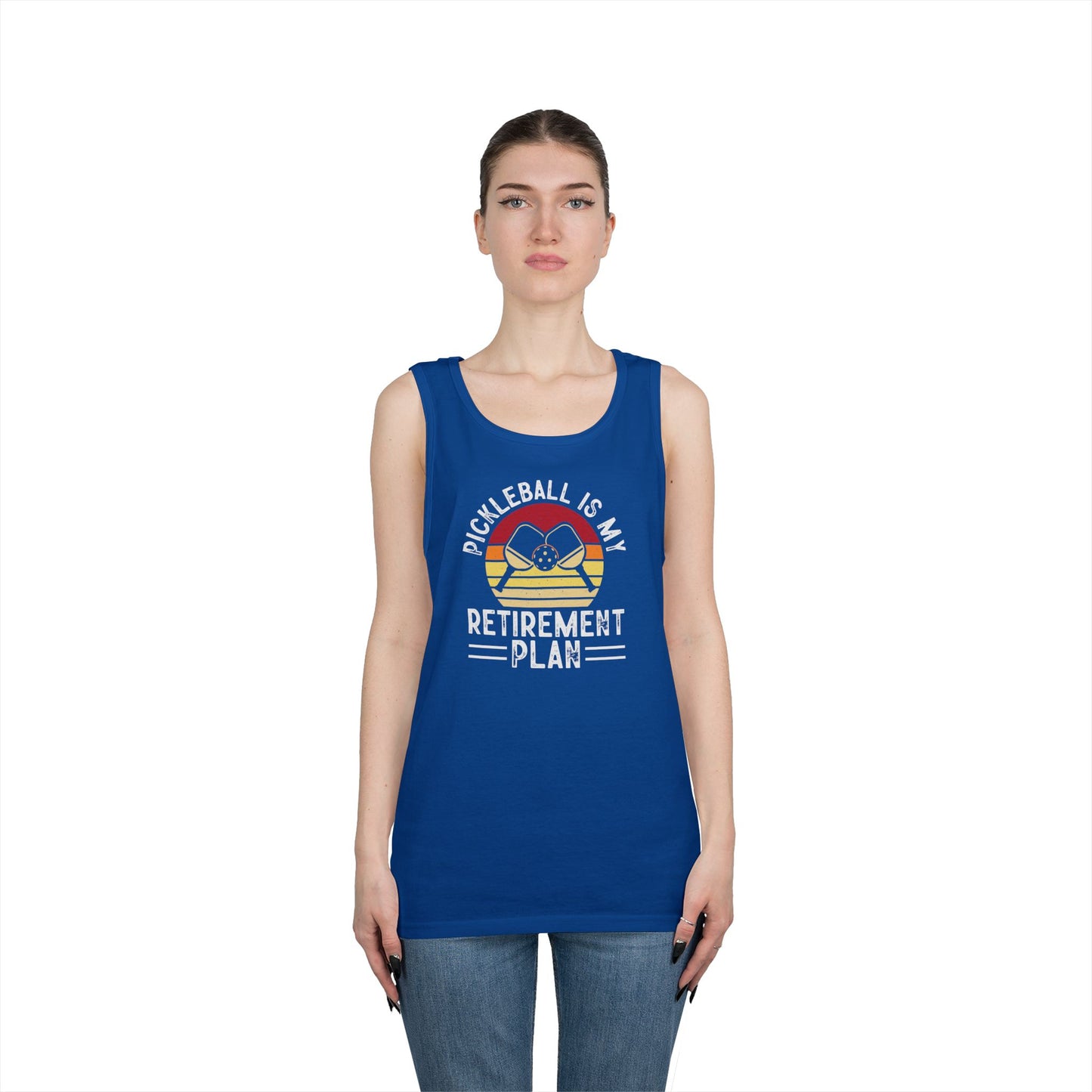 Women's Unique Pickleball Tank Top - Pickleball Is My Retirement Plan