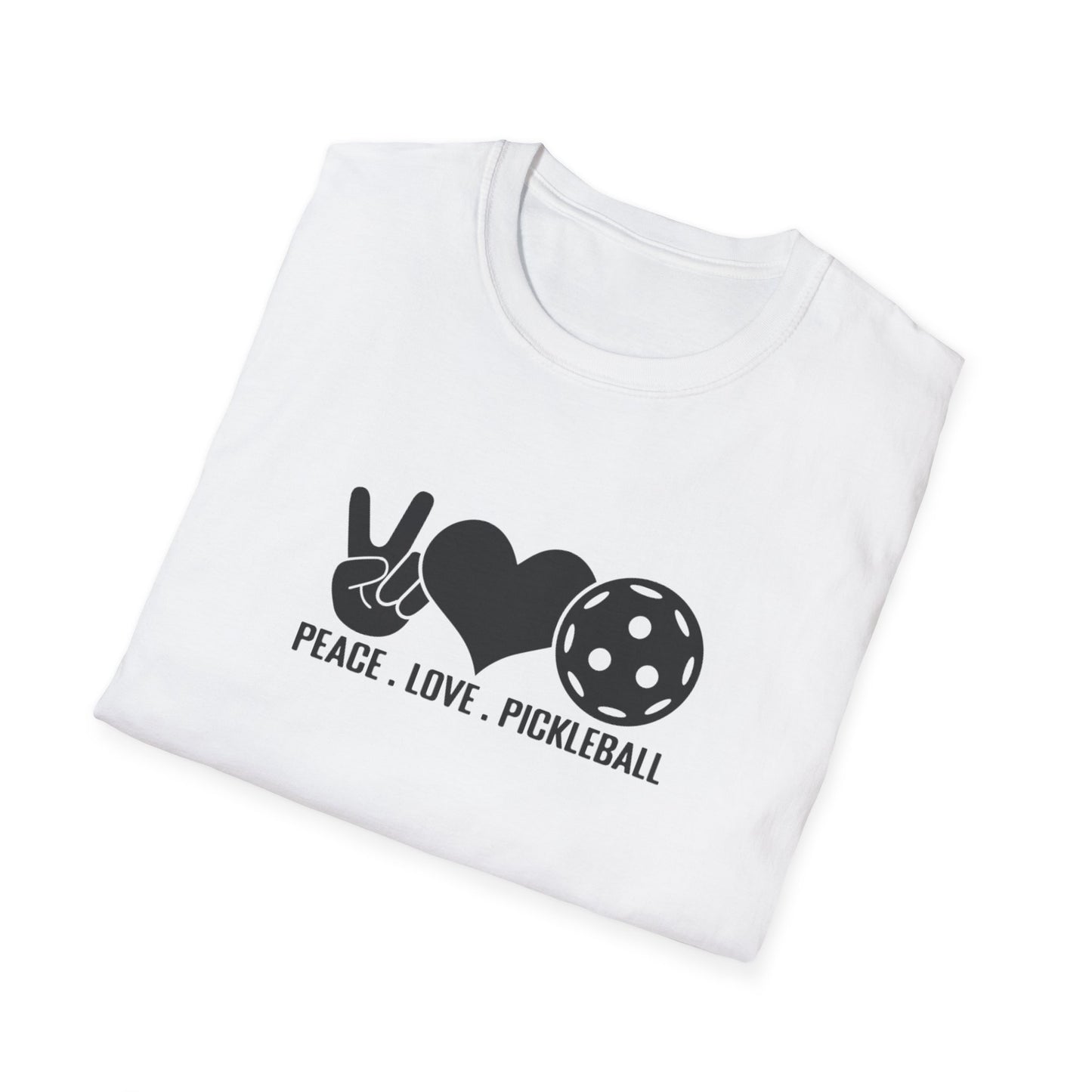 Men's Lightweight Pickleball T-shirt - Peace, Love, Pickleball