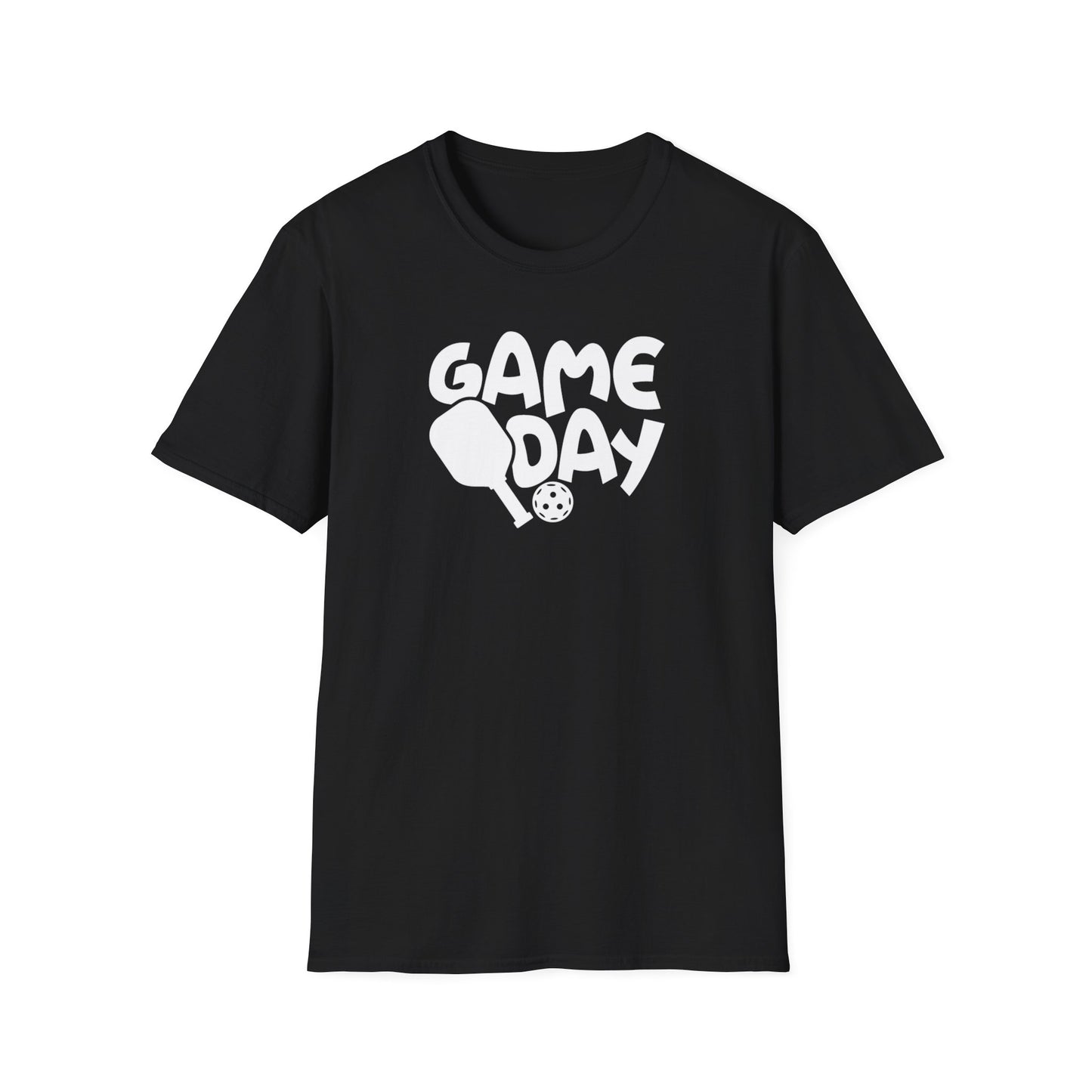 Men's Durable Pickleball T-shirt - Game Day Black