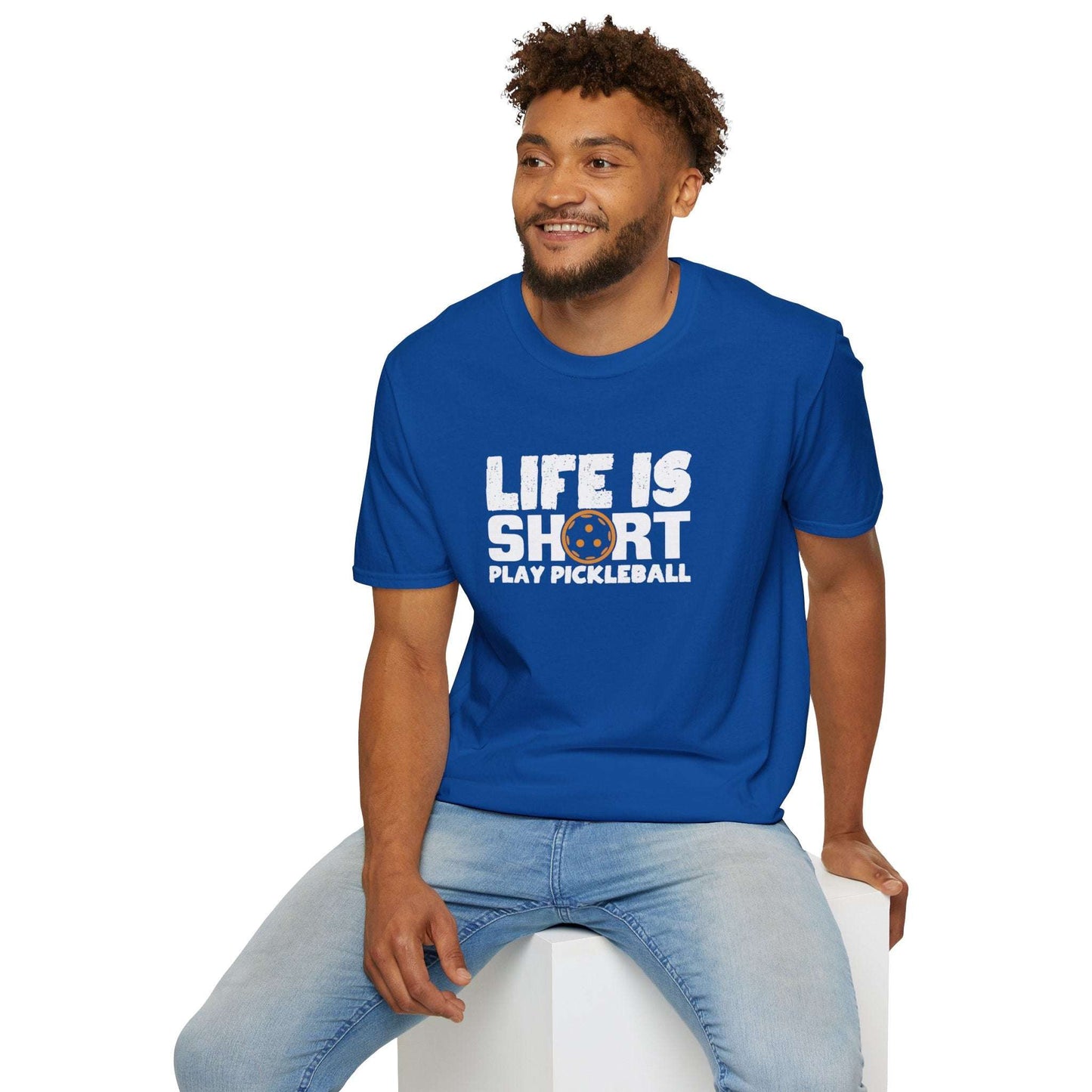 Men's Hilarious Pickleball T-shirt - Life Is Short Play Pickleball