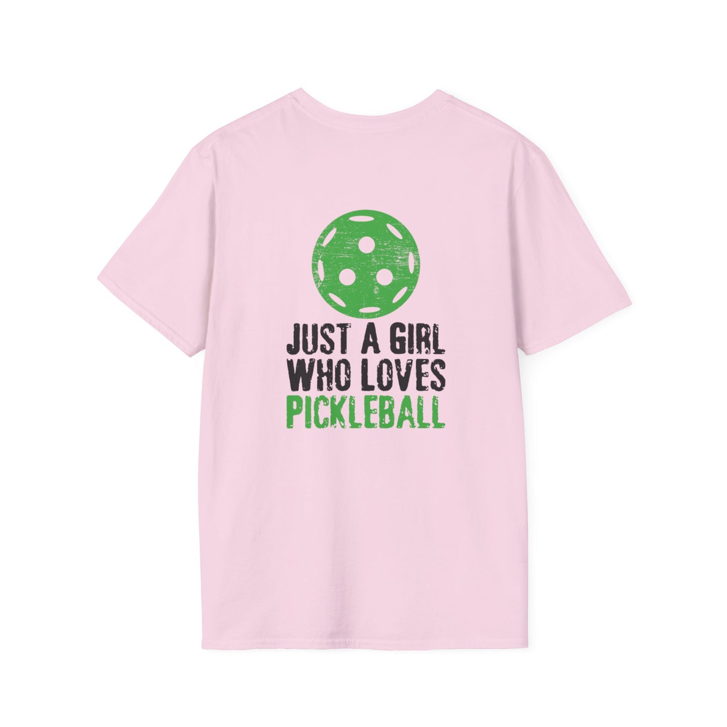 Women's Soft Pickleball T-shirt - Just a Girl Who Loves Pickleball