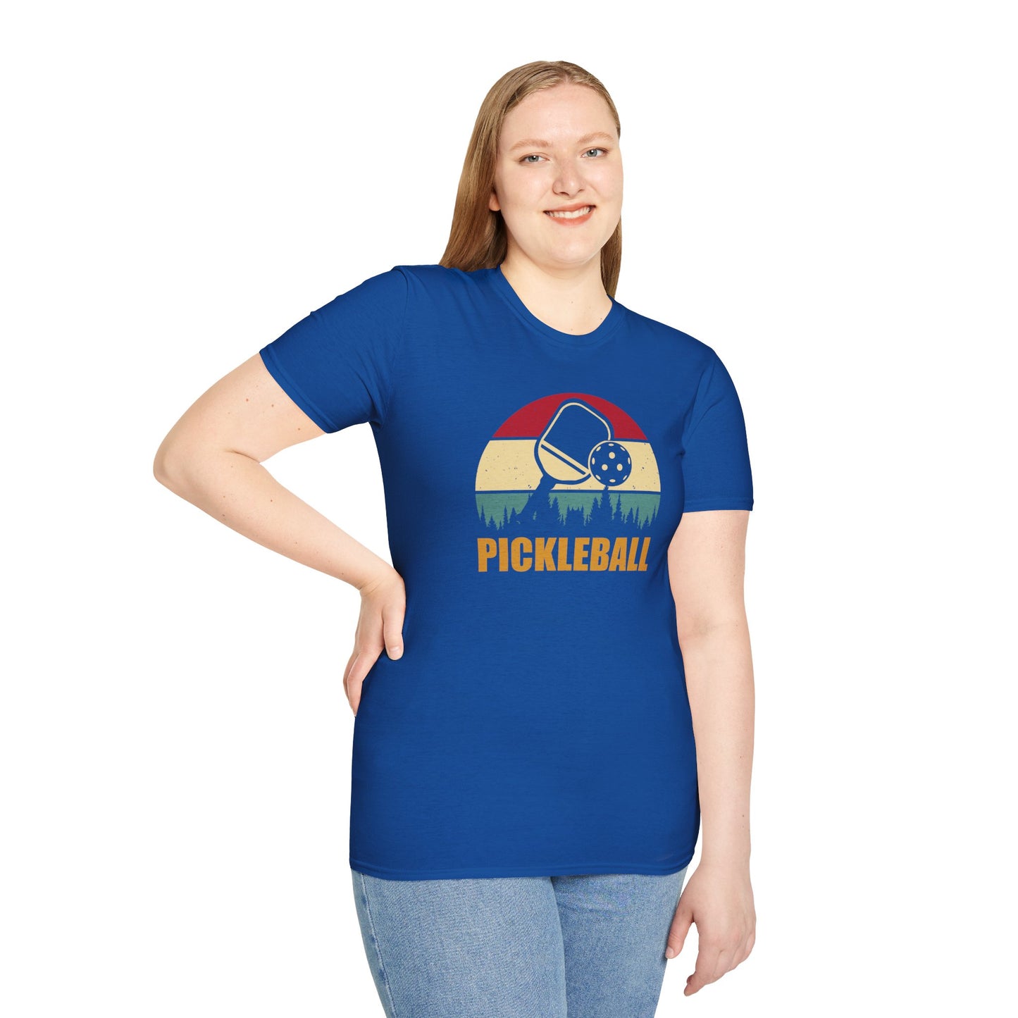 Women's Stylish Pickleball T-shirt - Pickleball Retro