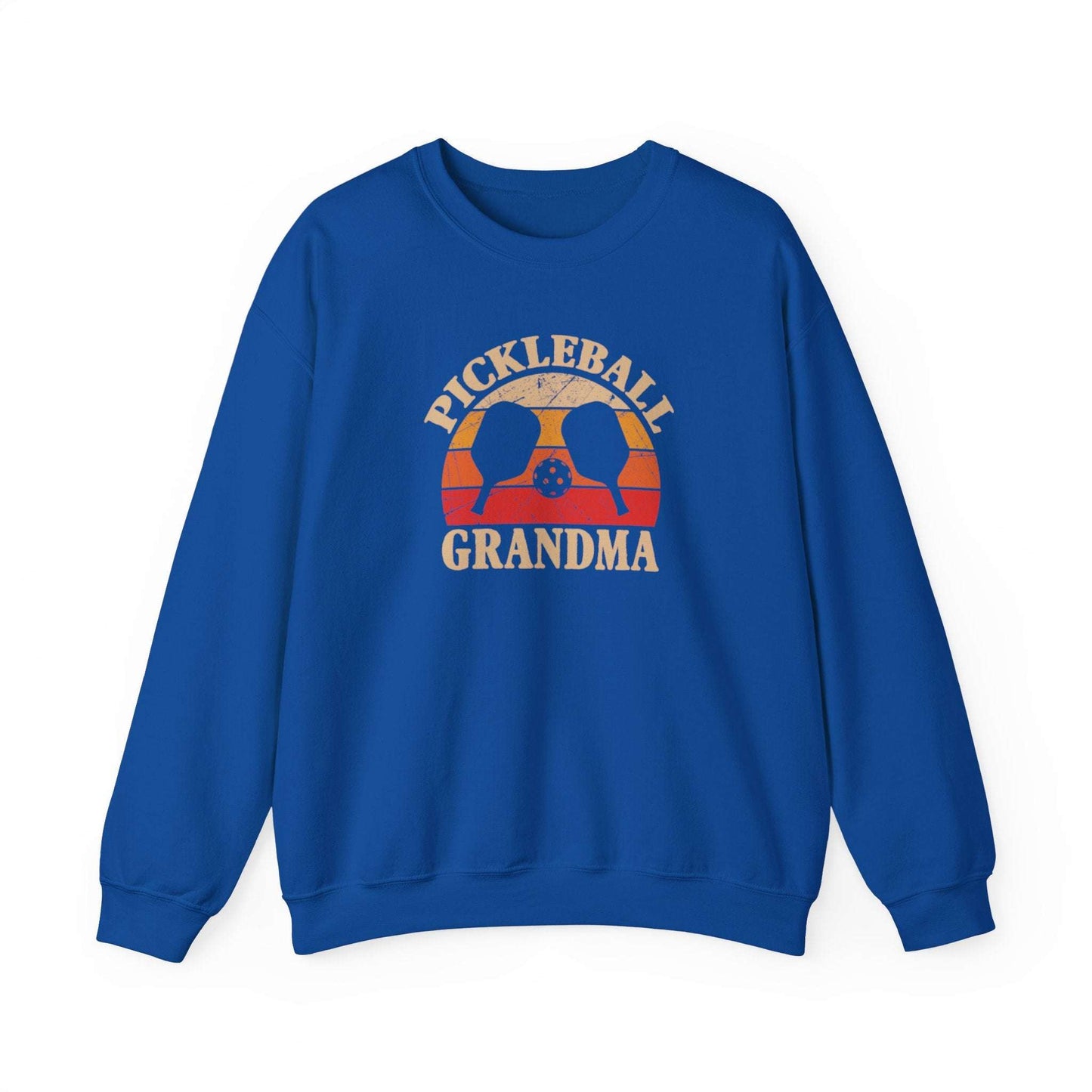 Women's Stylish Pickleball Sweatshirt - Pickleball Grandma Royal