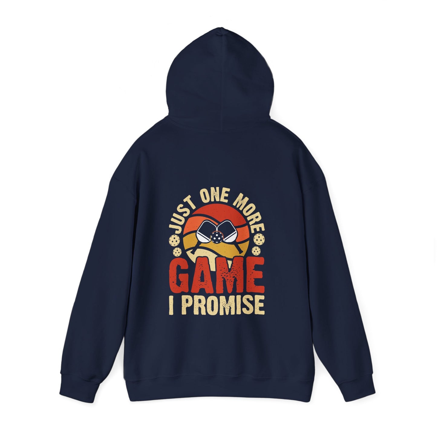 Men's Funny Pickleball Hoodie - Just One More Game I Promise