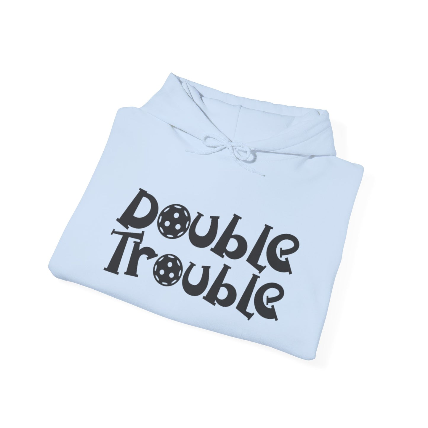 Men's Funny Pickleball Hoodie - Double Trouble