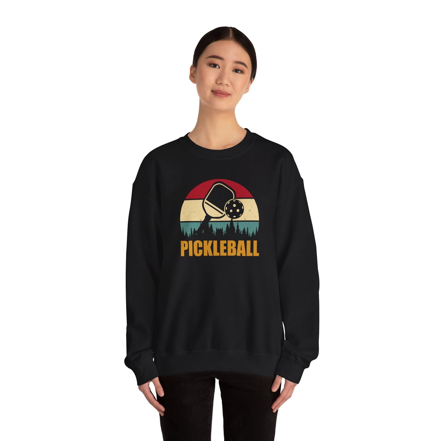 Women's Comfy Pickleball Sweatshirt - Pickleball Retro