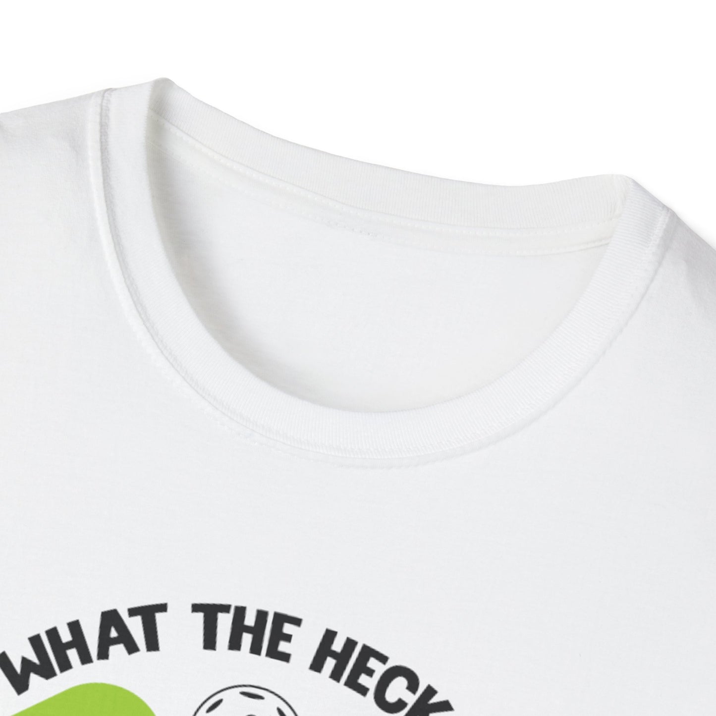 Men's Funny Pickleball T-shirt - What the Heck Is Pickleball?