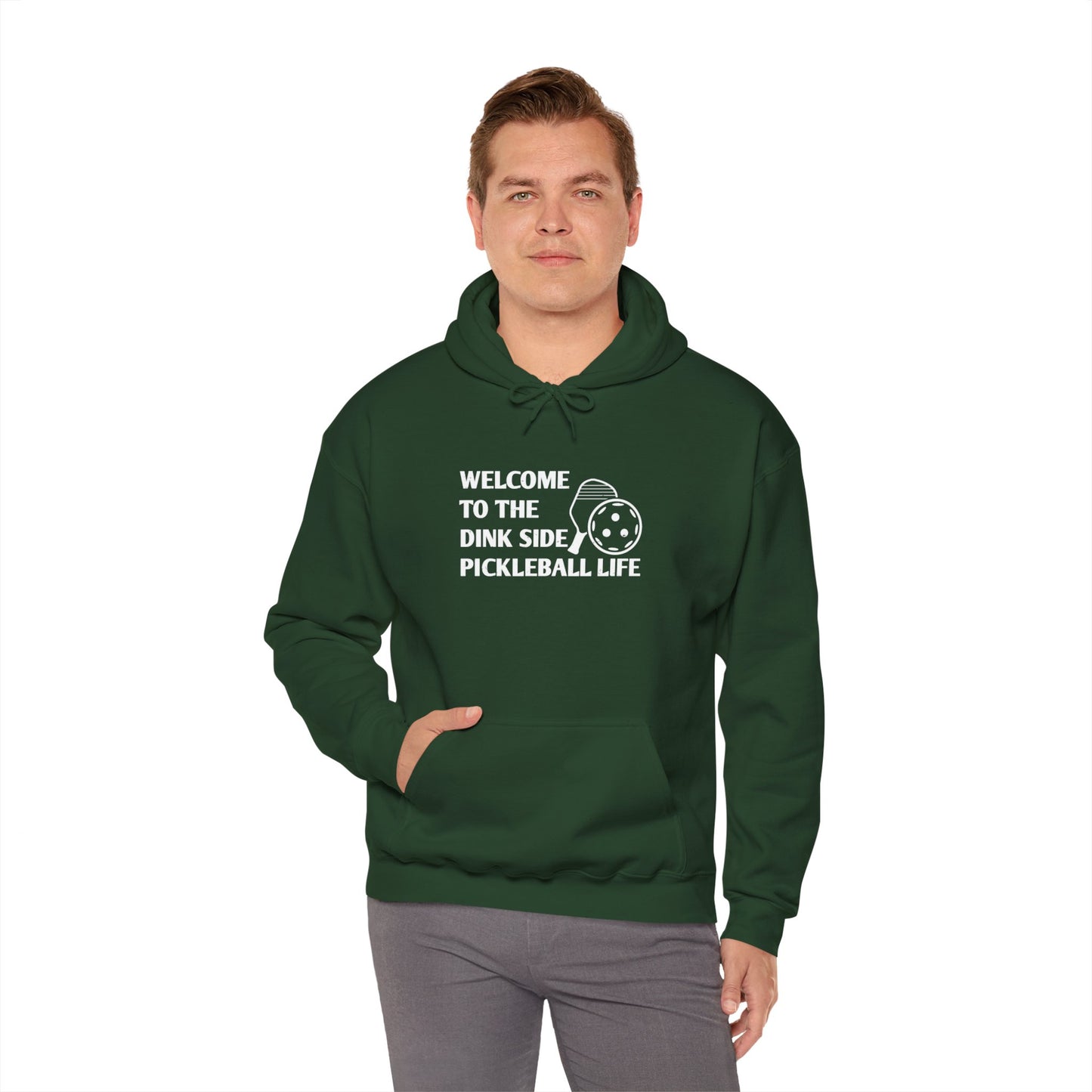Men's Pickleball Hoodie - Welcome to the Dink Side Pickleball Life