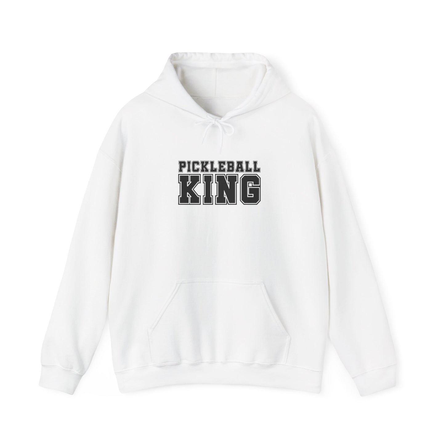 Men's Lightweight Pickleball Hoodie - Pickleball King White