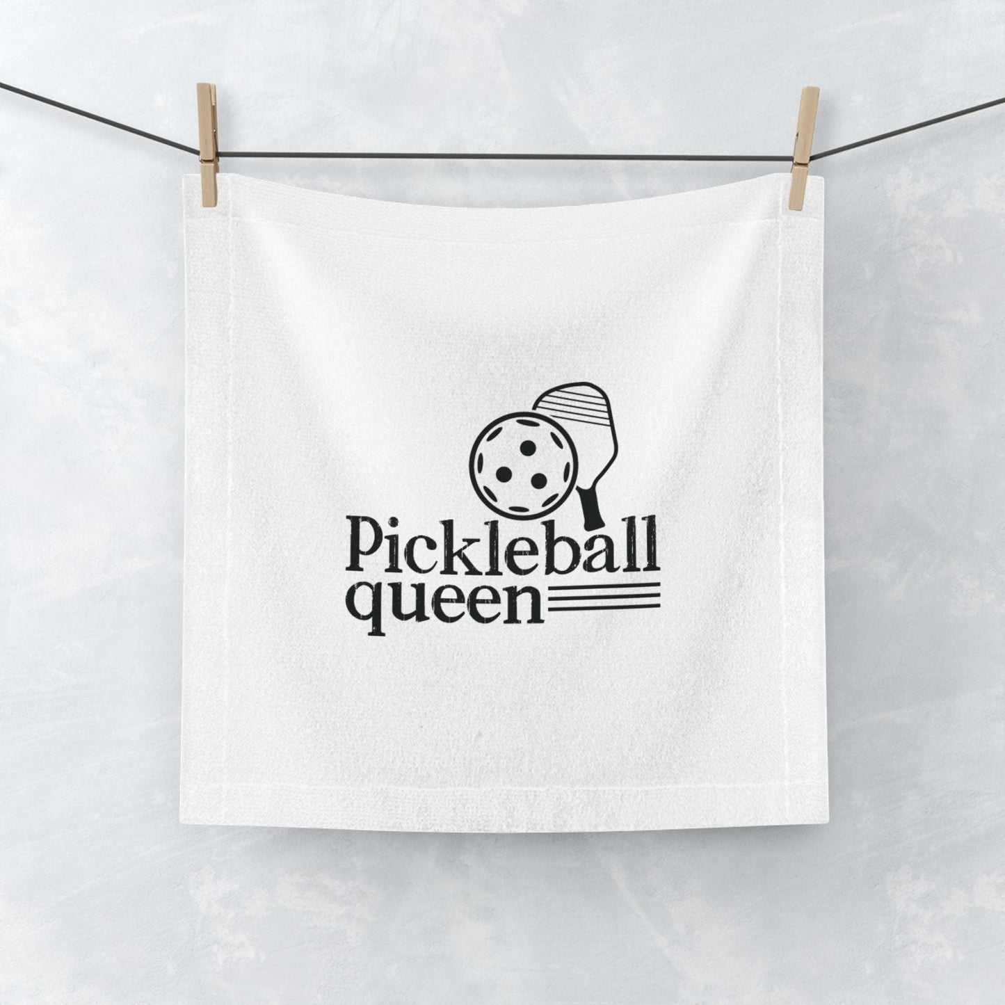 Funny Pickleball Face Towel - Pickleball Queen