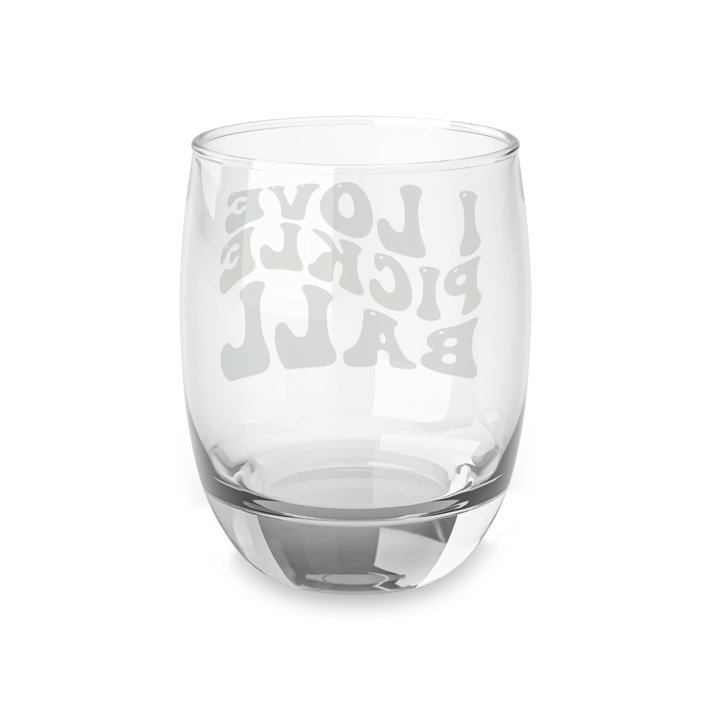 Pickleball Playful Whiskey Glass - I Love Pickleball