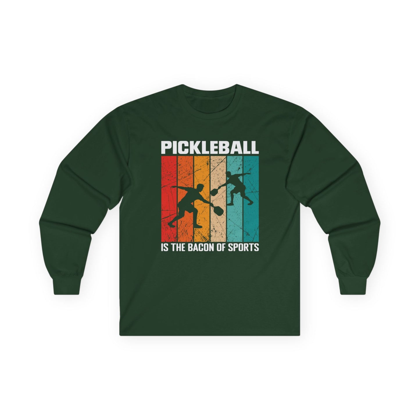 Men's Pickleball Long Sleeves top - Pickleball is the Bacon of Sports Green