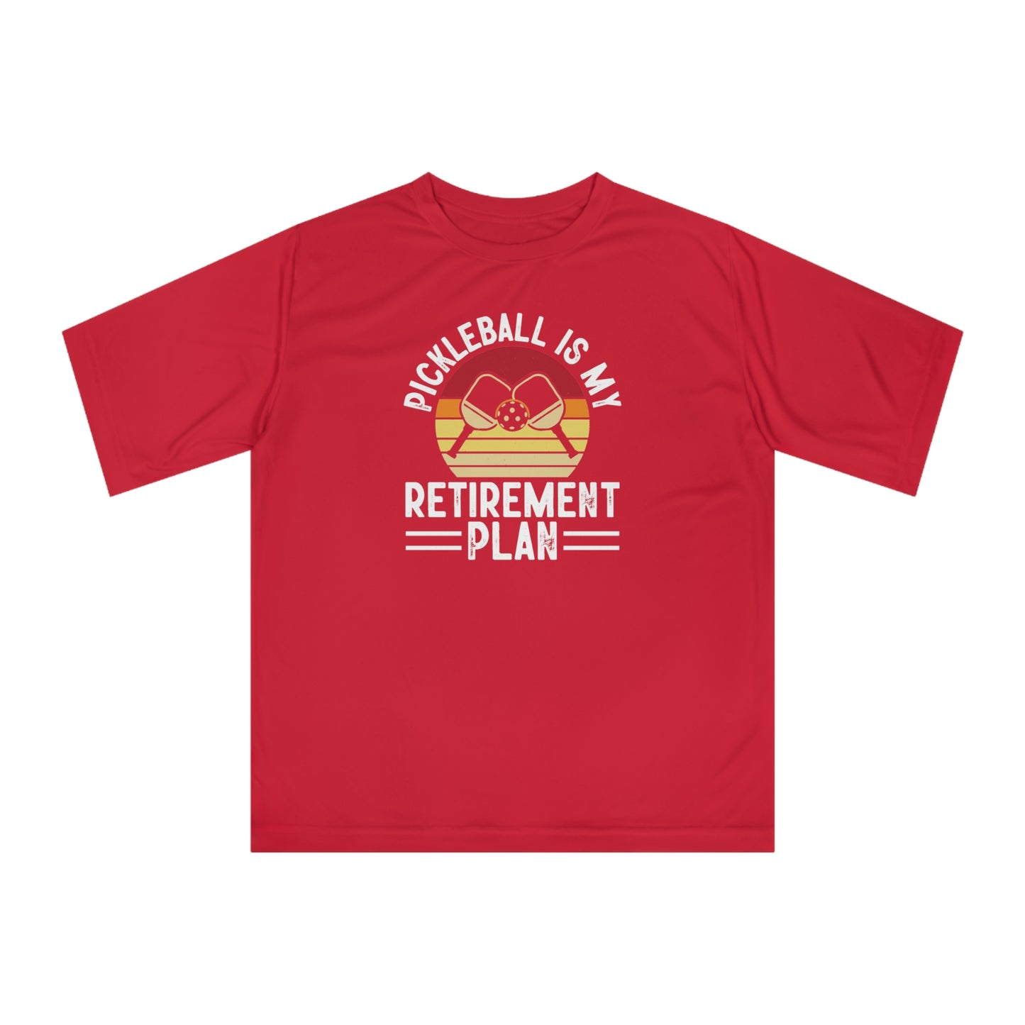Women's Pickleball T-shirt - Pickleball Is My Retirement Plan Red