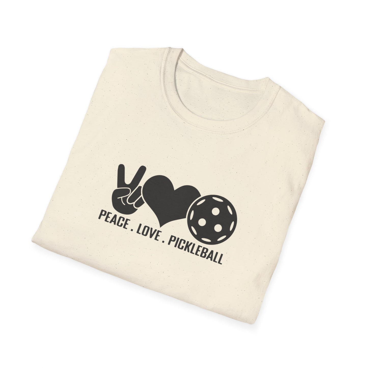 Men's Lightweight Pickleball T-shirt - Peace, Love, Pickleball