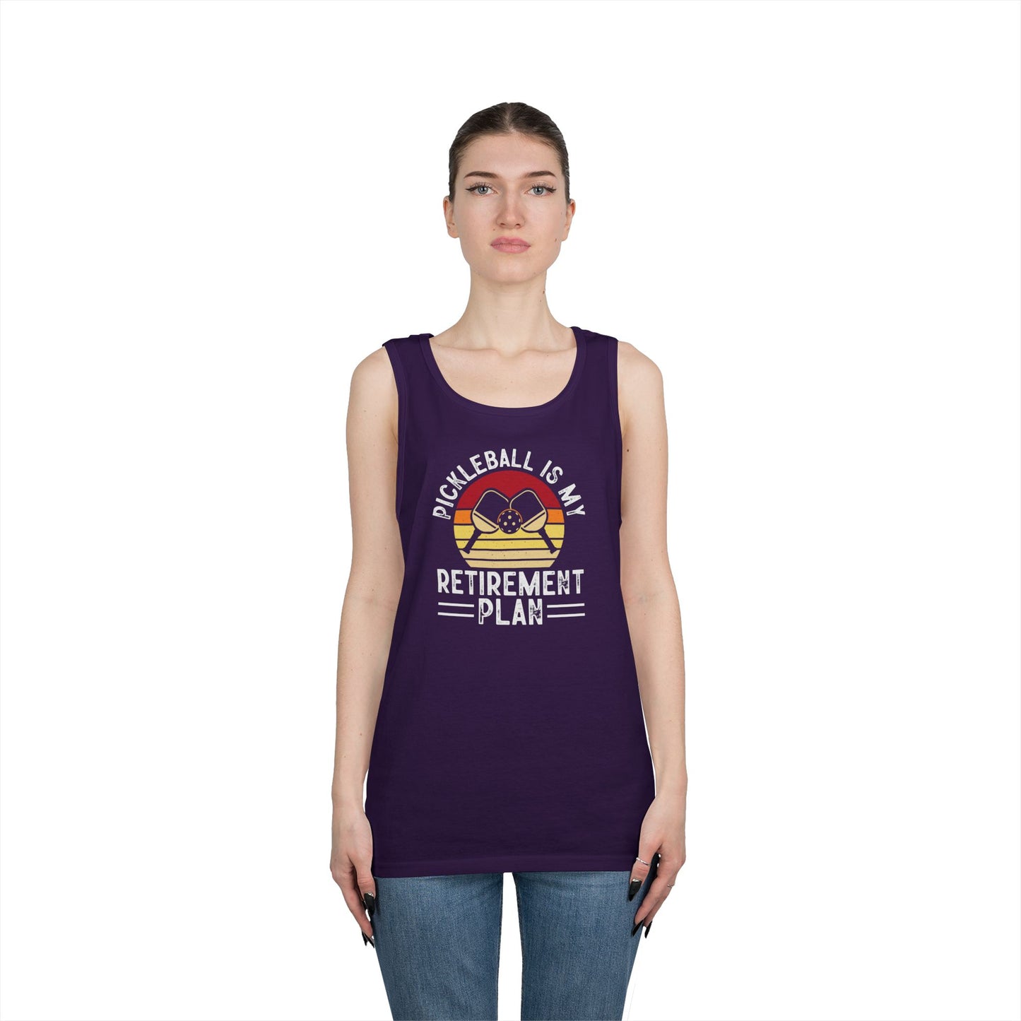 Women's Unique Pickleball Tank Top - Pickleball Is My Retirement Plan