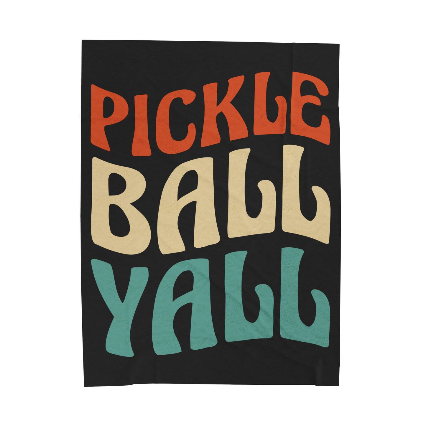 Pickleball Soft Blanket - Pickleball Yall Black