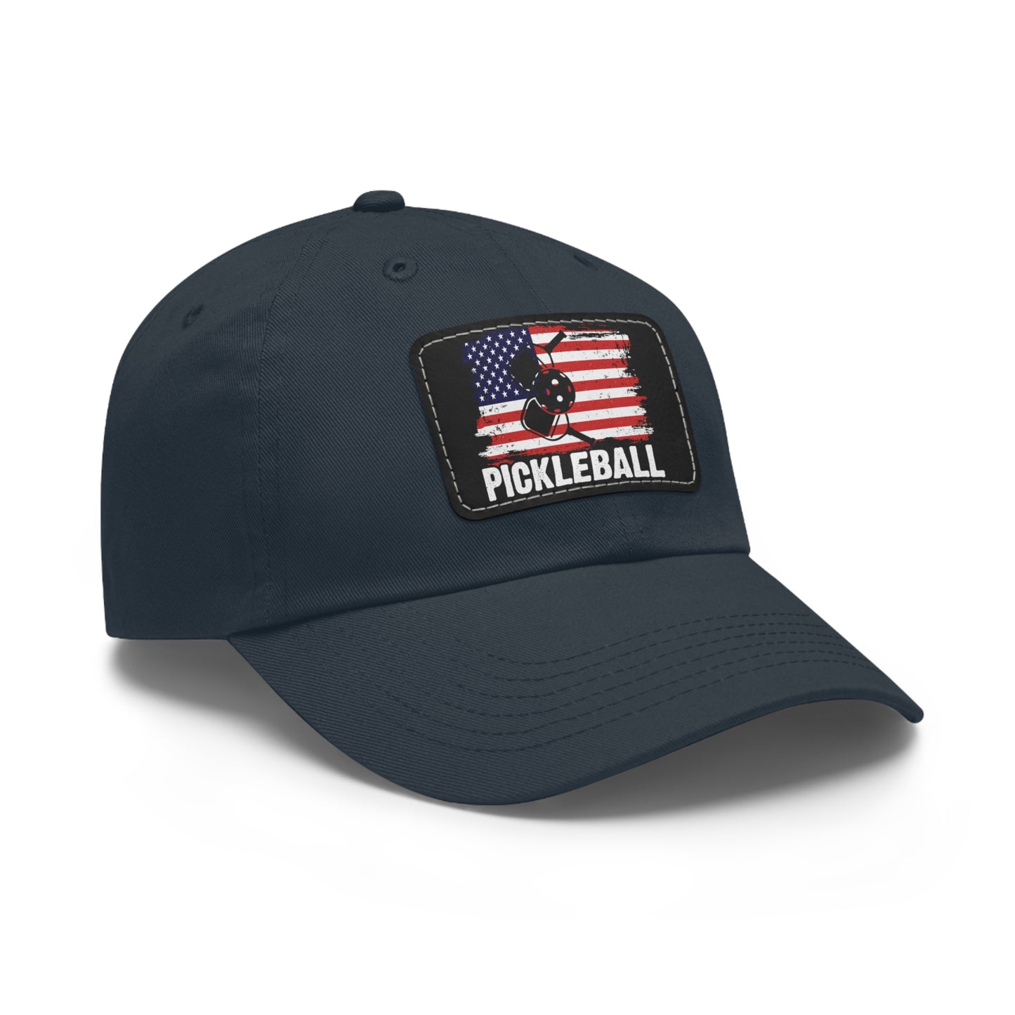 Pickleball Unique Cap - Pickleball with American Flag