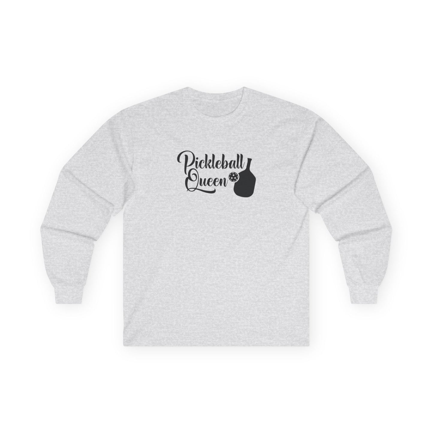 Women's Durable Pickleball Long Sleeves top - Pickleball Queen Gray