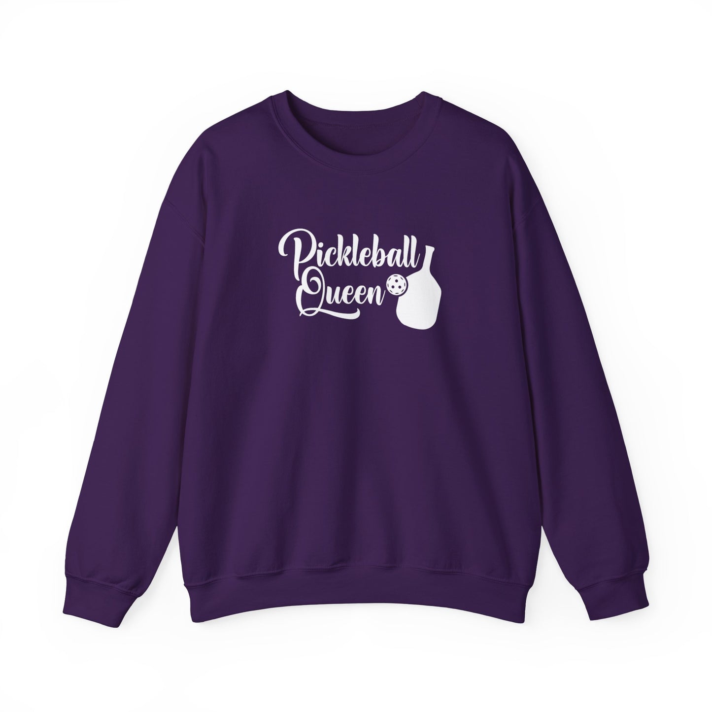 Women's Comfy Pickleball Sweatshirt - Pickleball Queen Purple