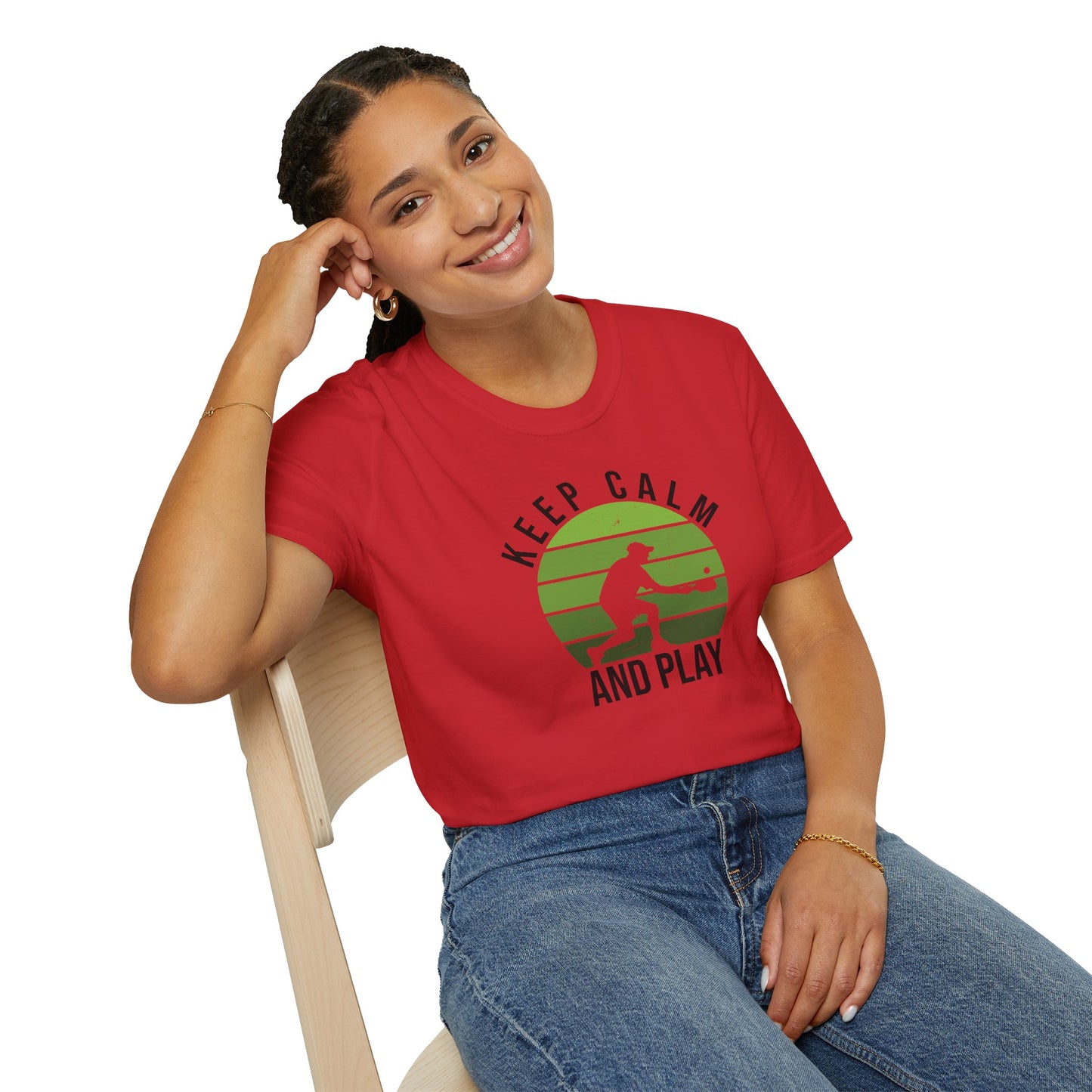 Women's Playful Pickleball T-shirt - Keep Calm and Play