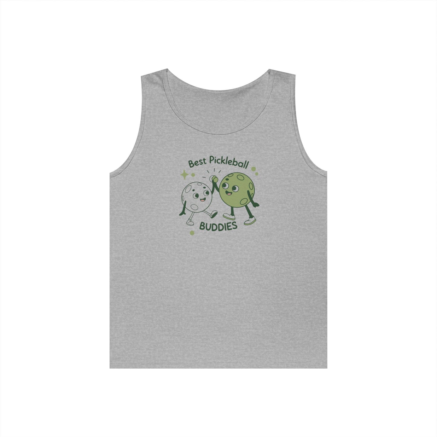 Women's Stylish Pickleball Tank Top - Best Pickleball Buddies Gray