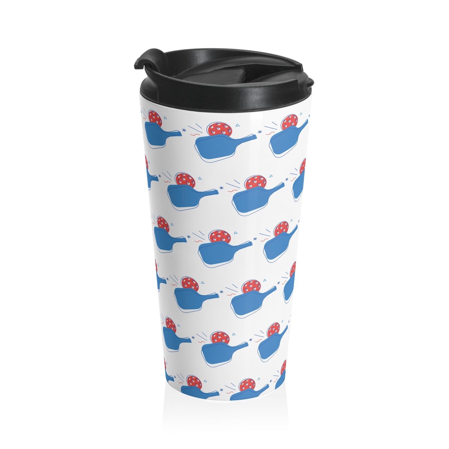 Pickleball Durable Travel Mug - Paddle and Ball