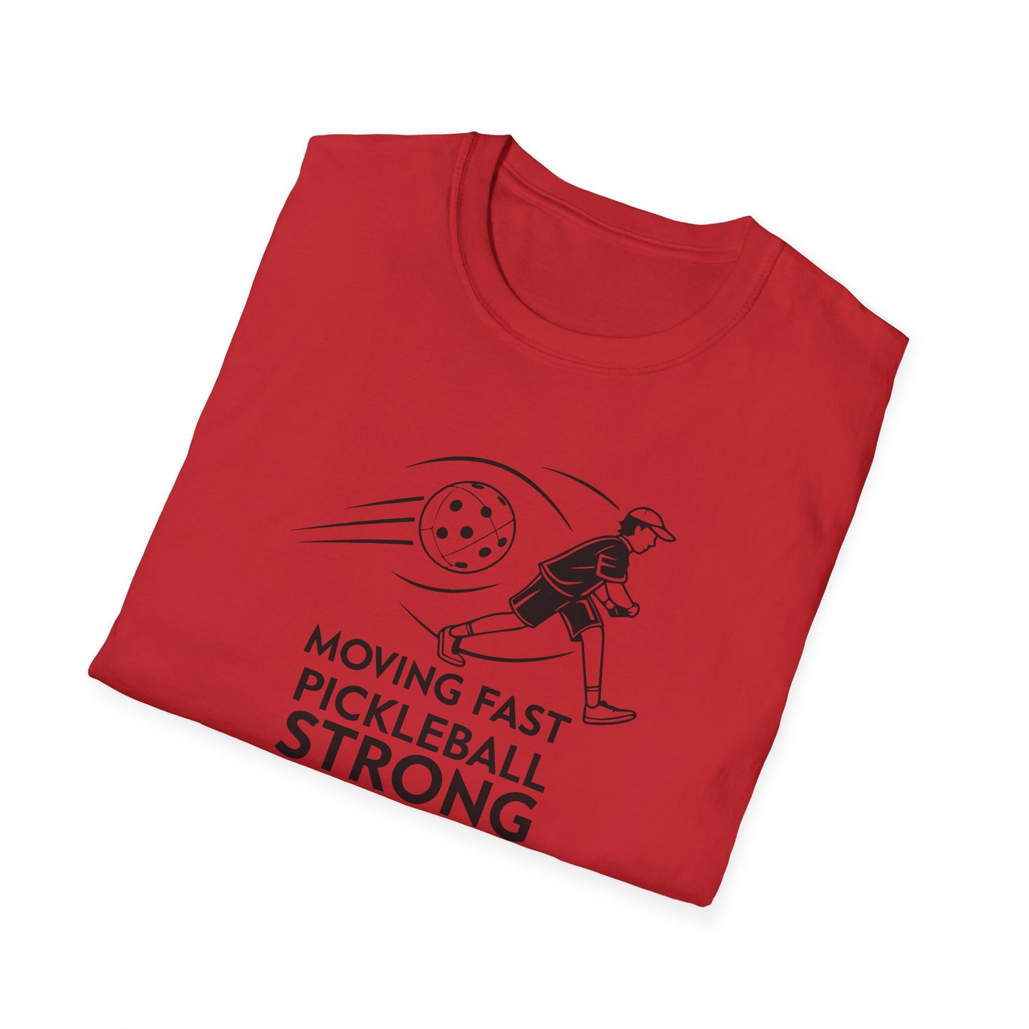 Men's Lightweight Pickleball T-shirt - Moving Fast Pickleball Strong